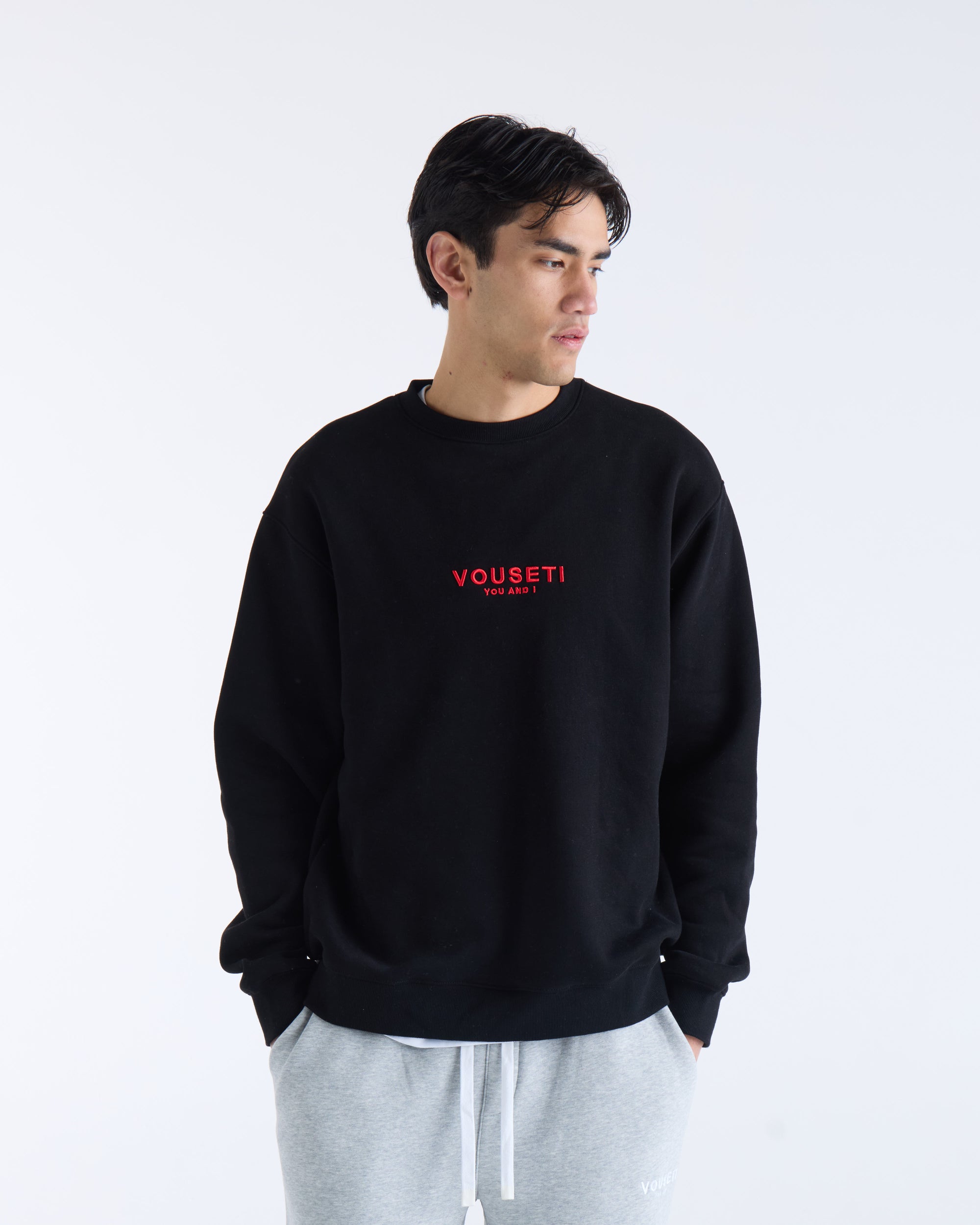 VOUSETI OG SWEATER - Black