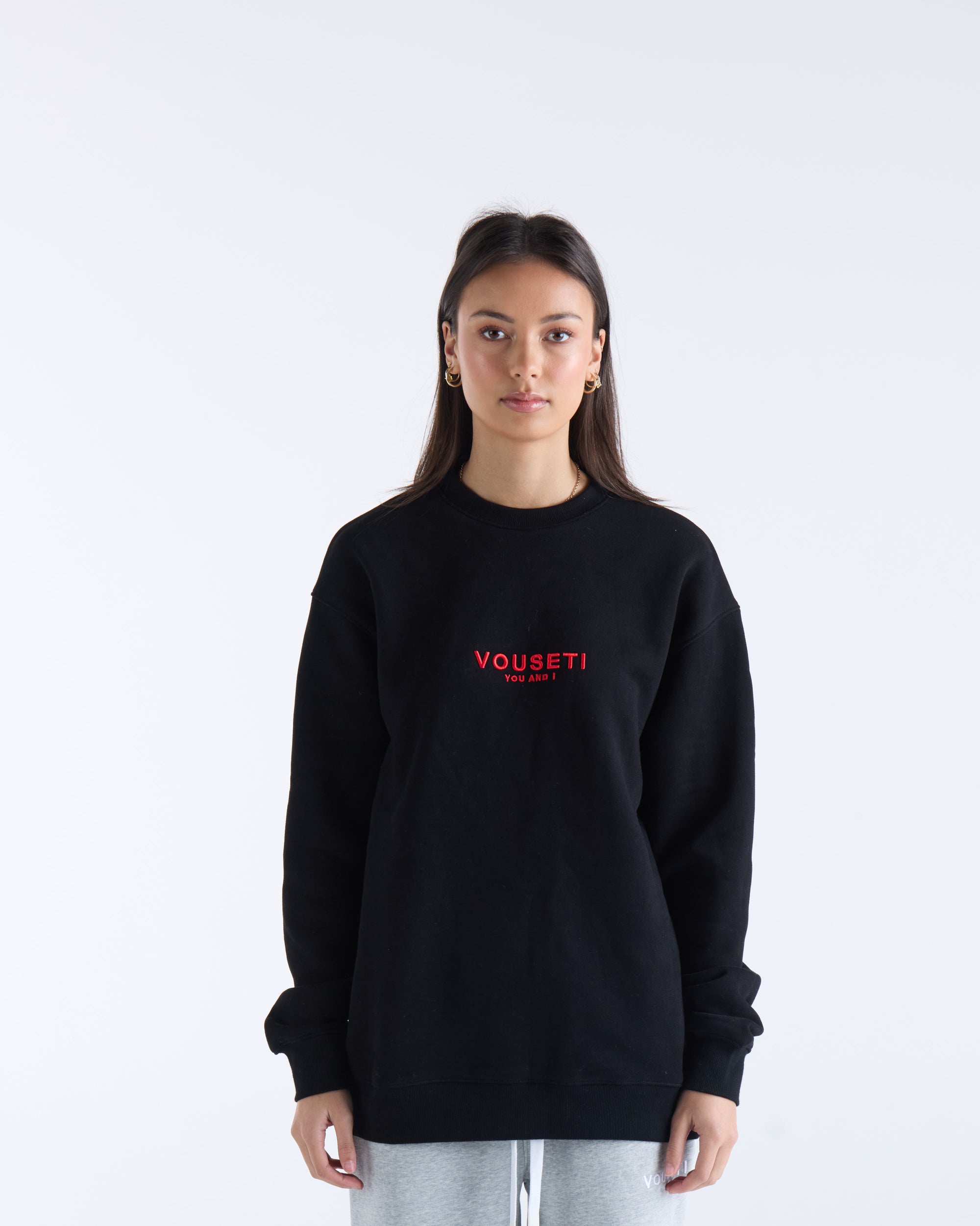 VOUSETI OG SWEATER - Black