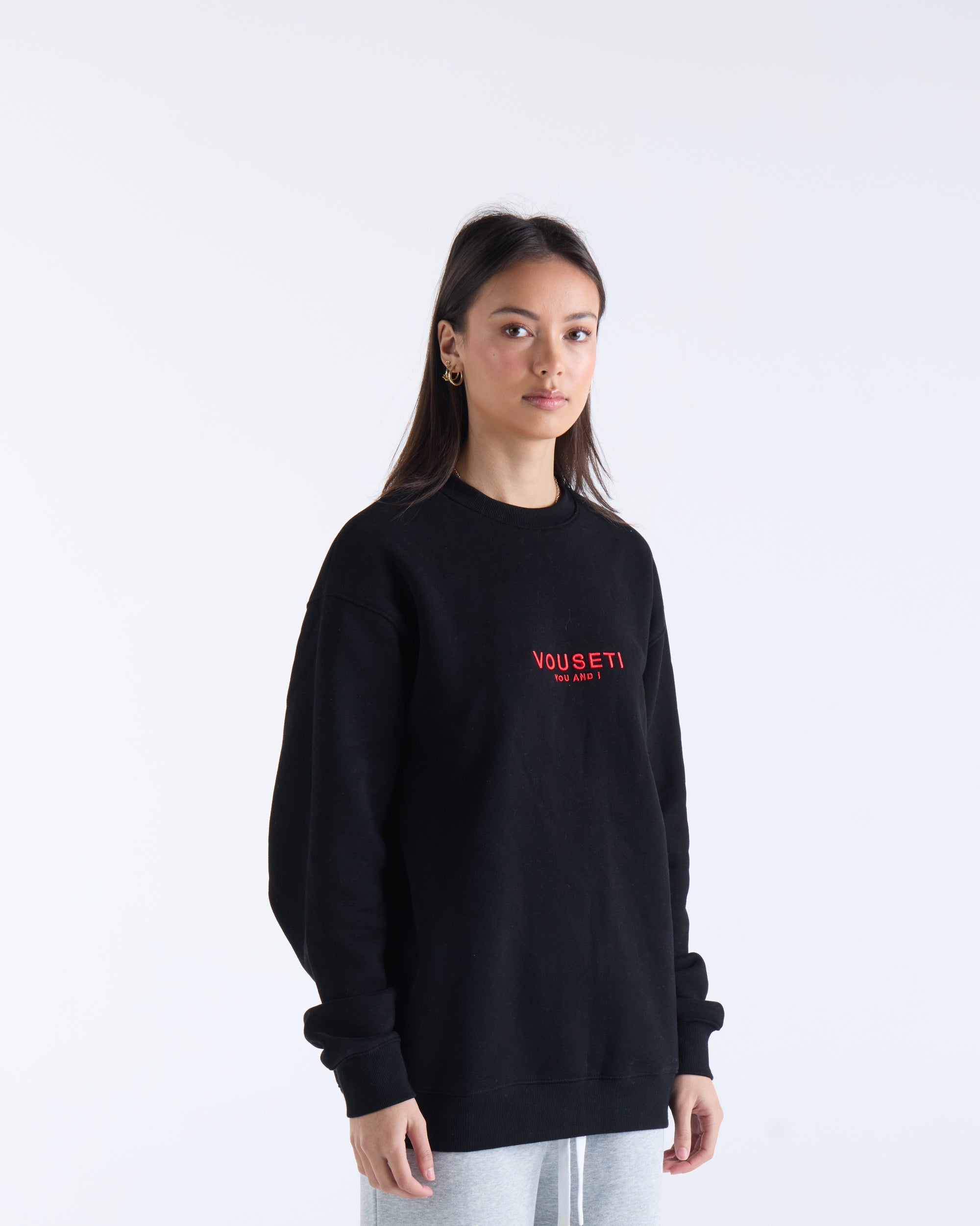VOUSETI OG SWEATER - Black