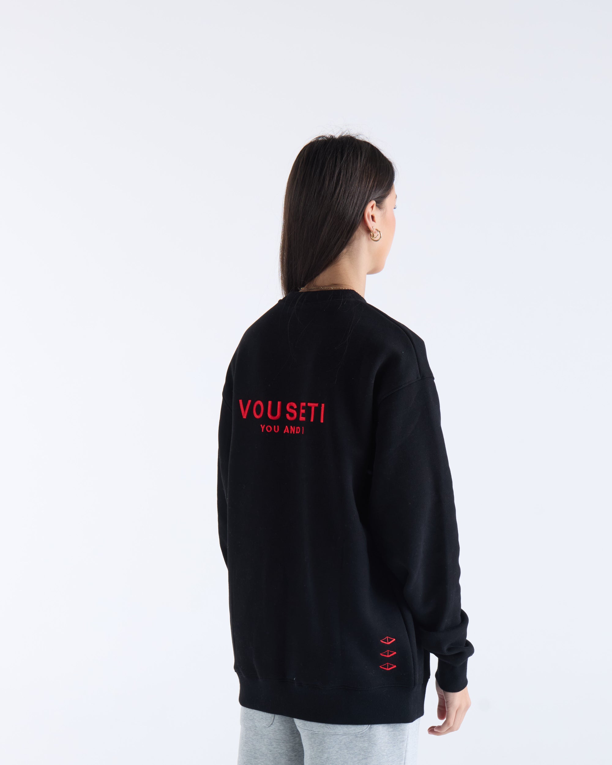 VOUSETI OG SWEATER - Black