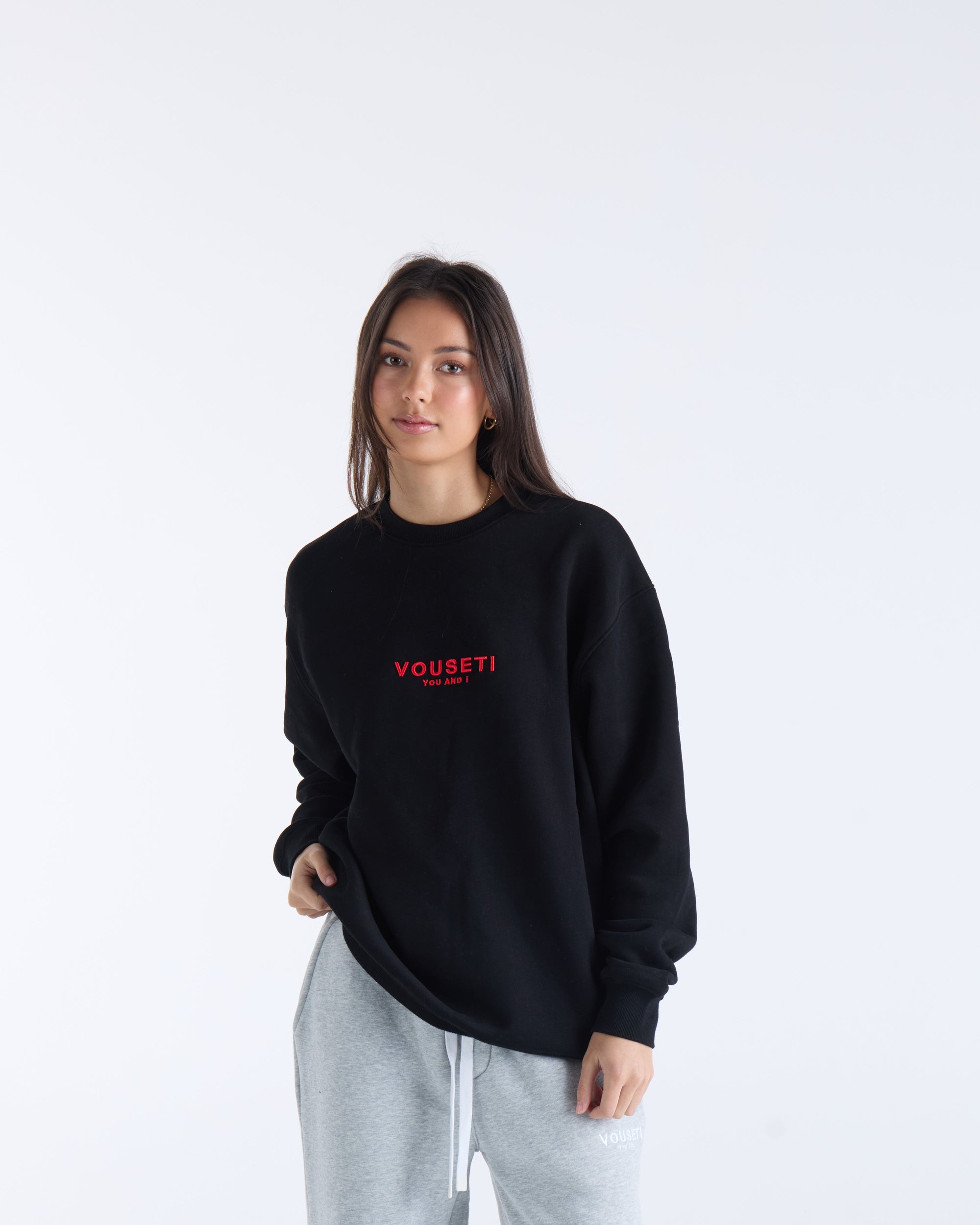 VOUSETI OG SWEATER - Black