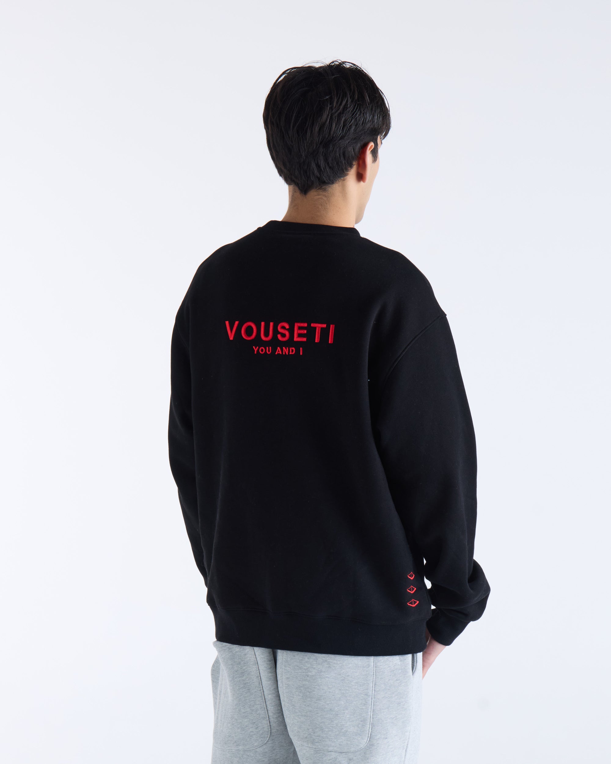 VOUSETI OG SWEATER - Black