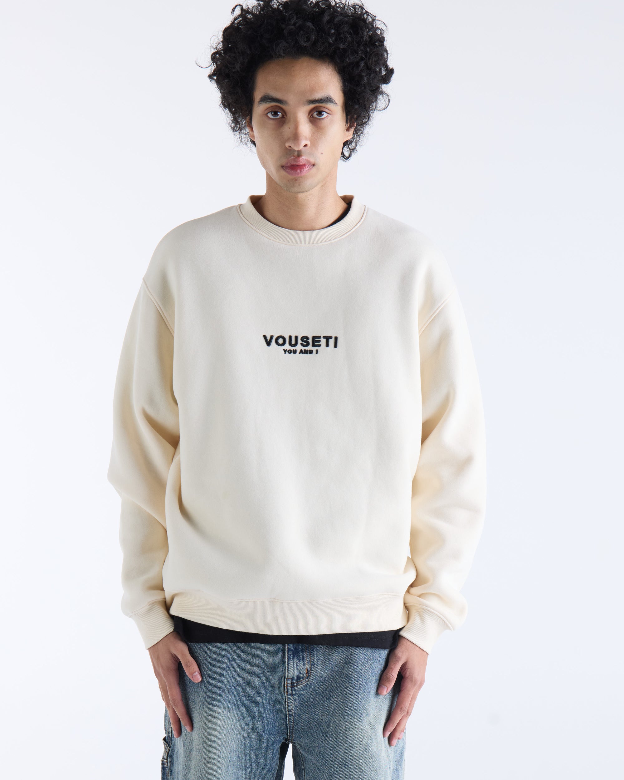 VOUSETI OG SWEATER - Natural
