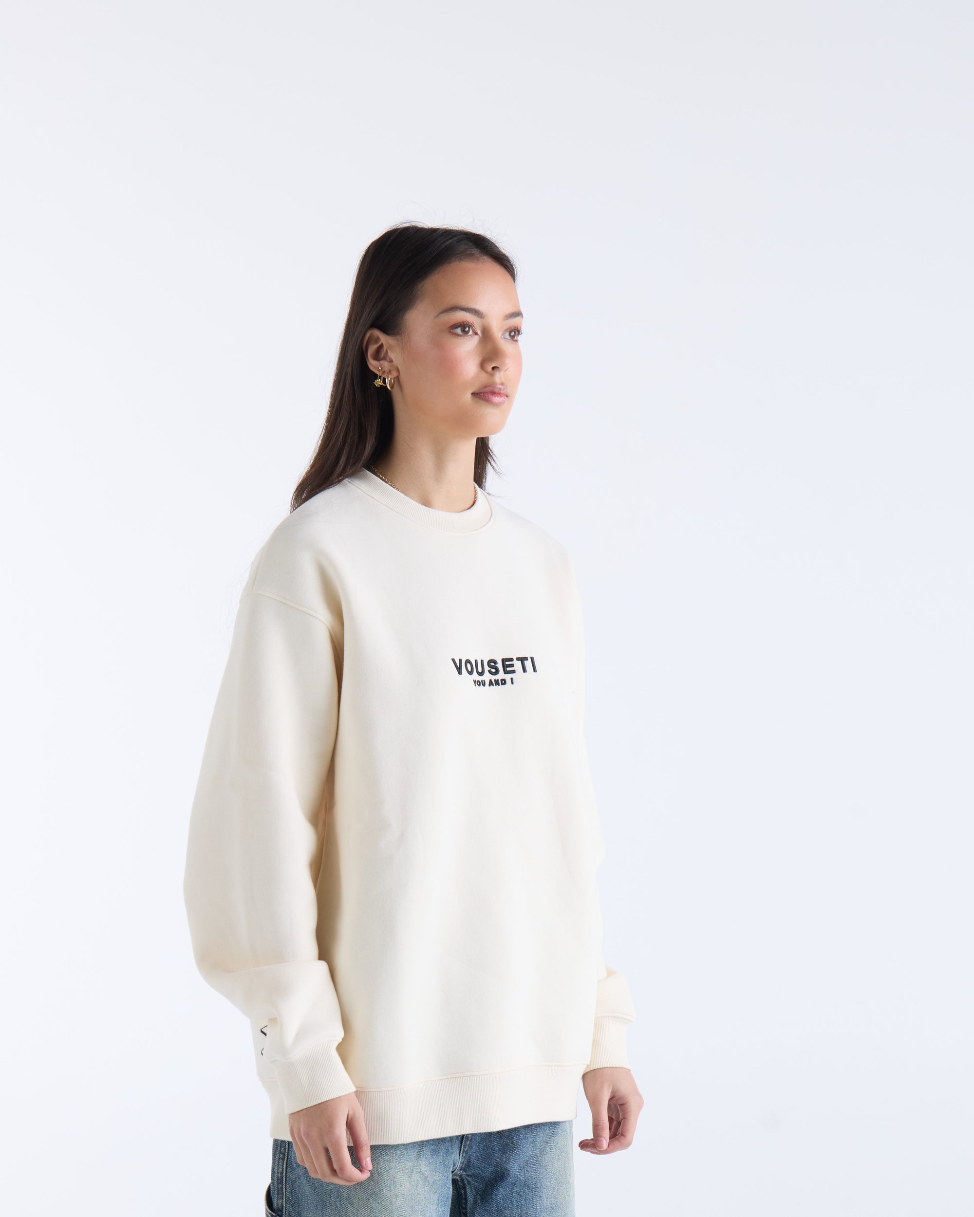 VOUSETI OG SWEATER - Natural