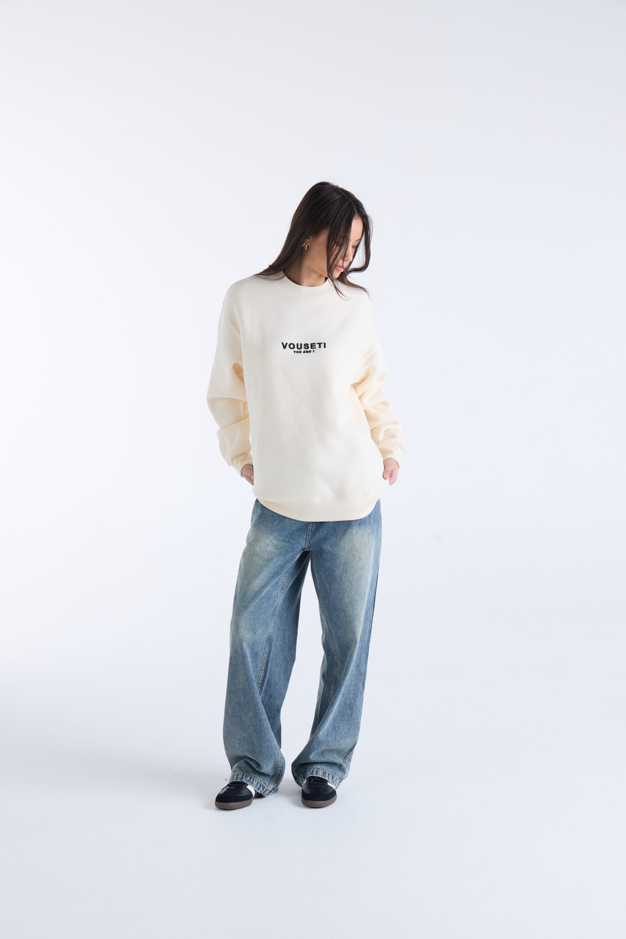 VOUSETI OG SWEATER - Natural