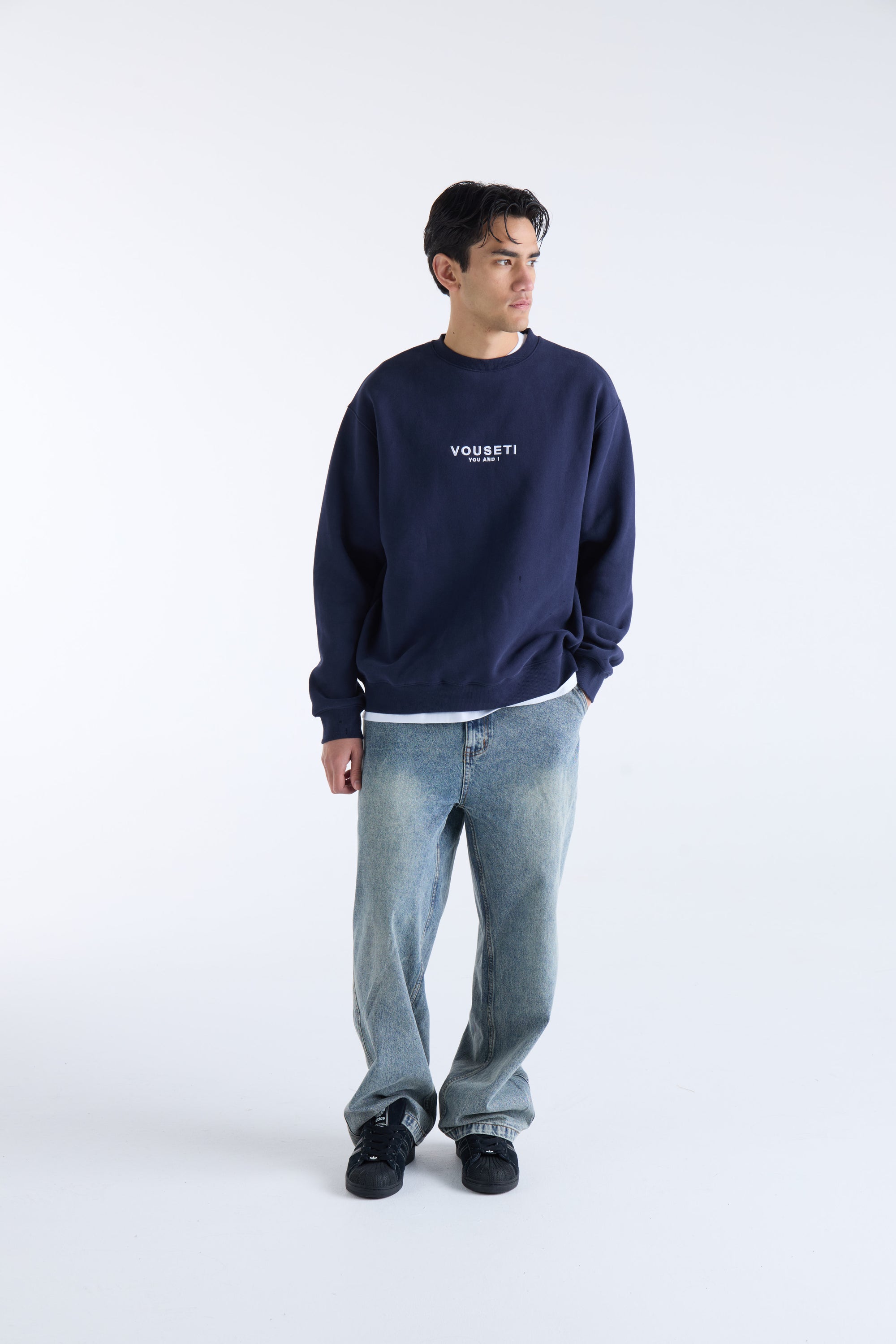 VOUSETI OG SWEATER - Navy