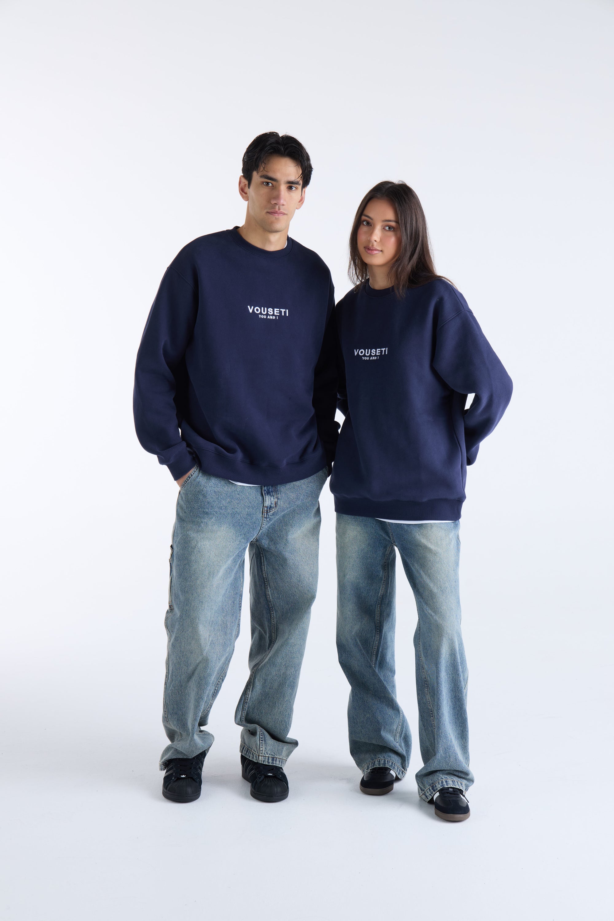 VOUSETI OG SWEATER - Navy