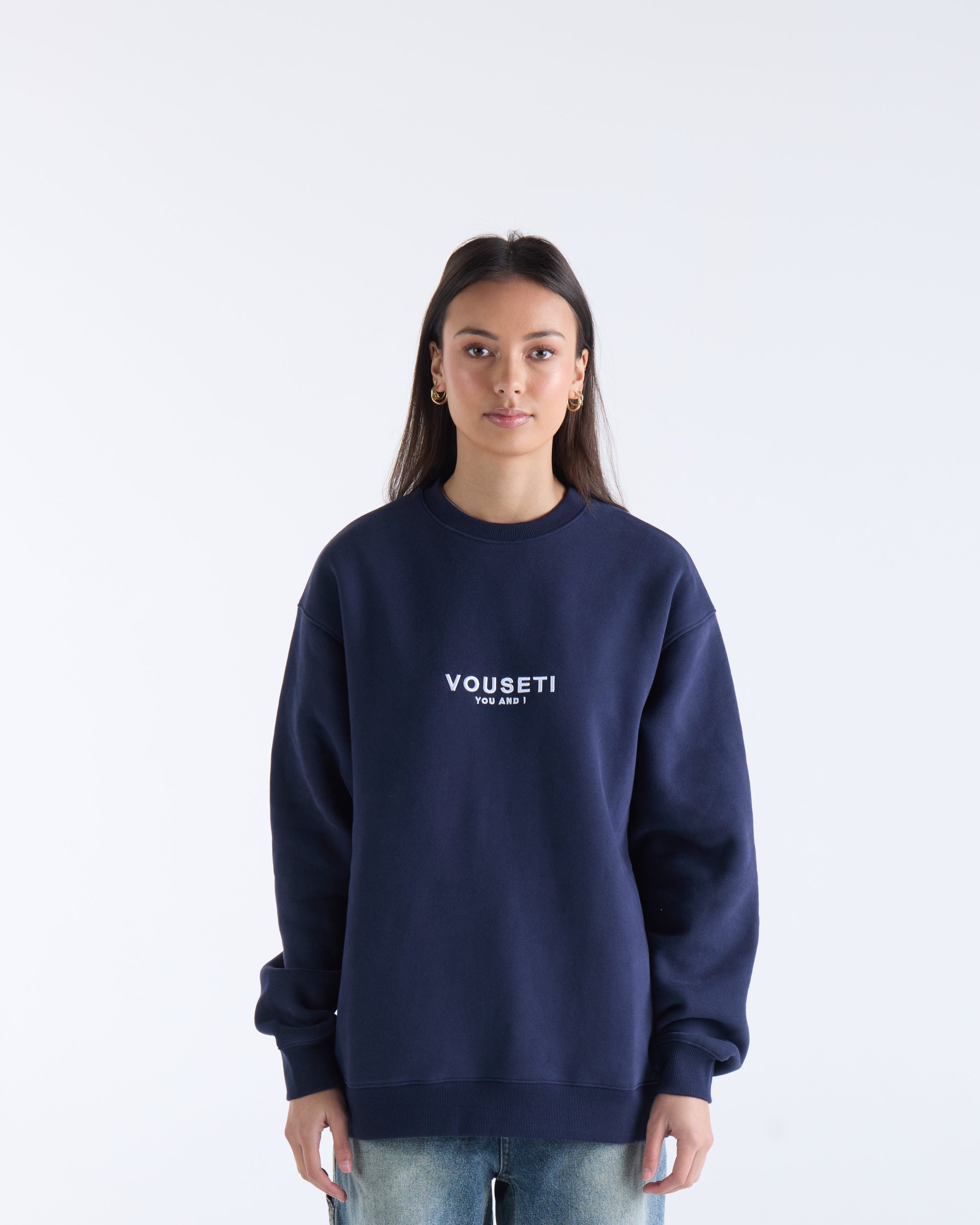VOUSETI OG SWEATER - Navy