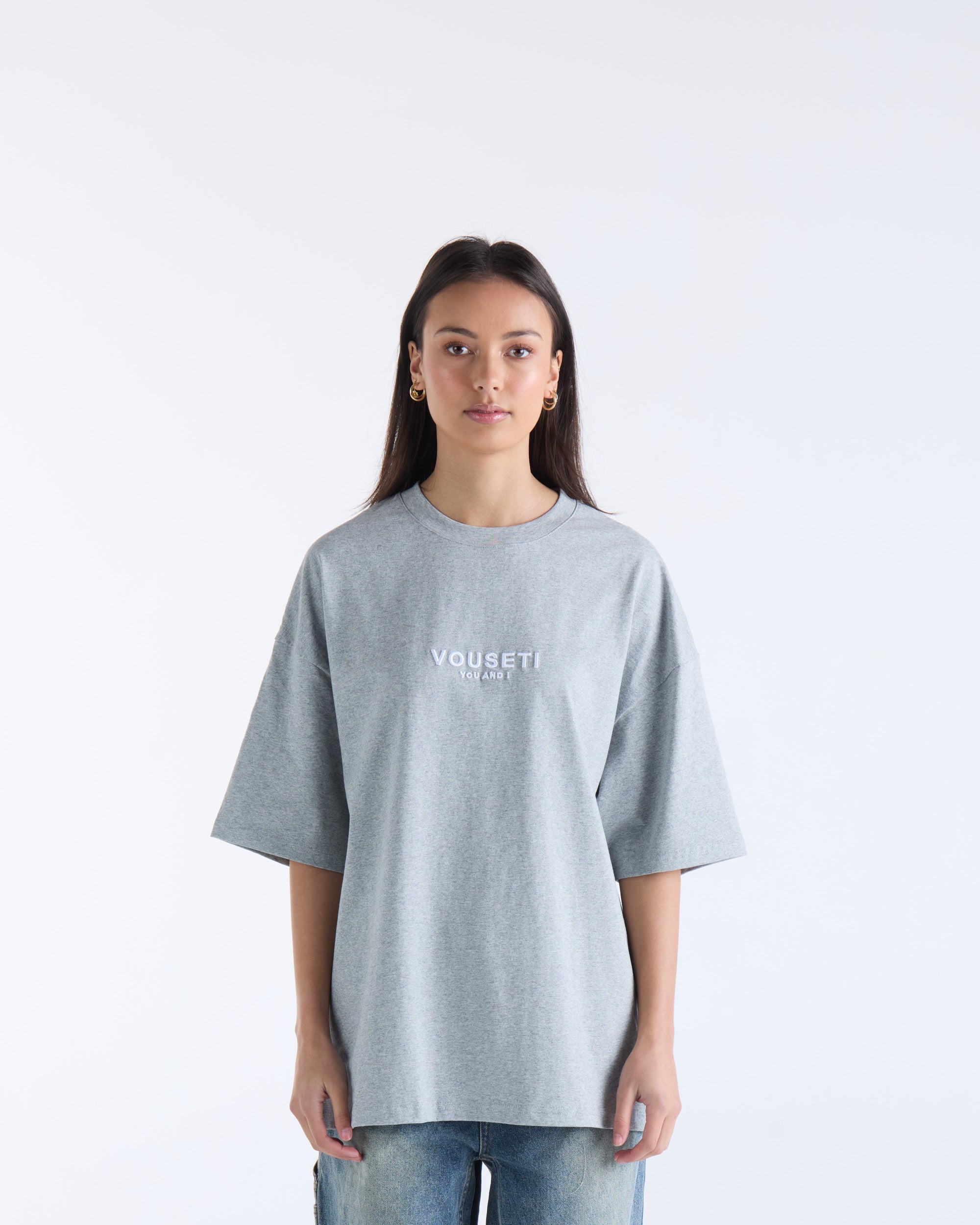 VOUSETI OG TEE - Grey Marl