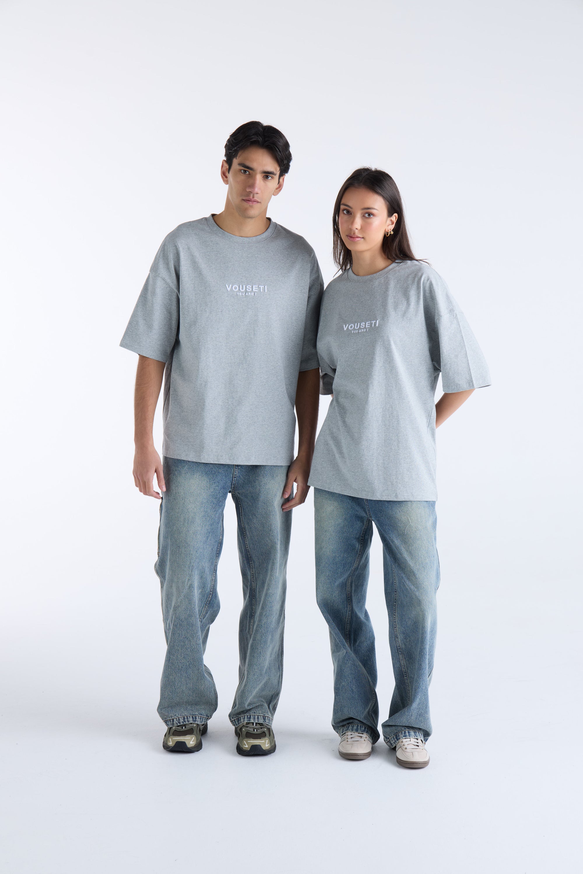 VOUSETI OG TEE - Grey Marl