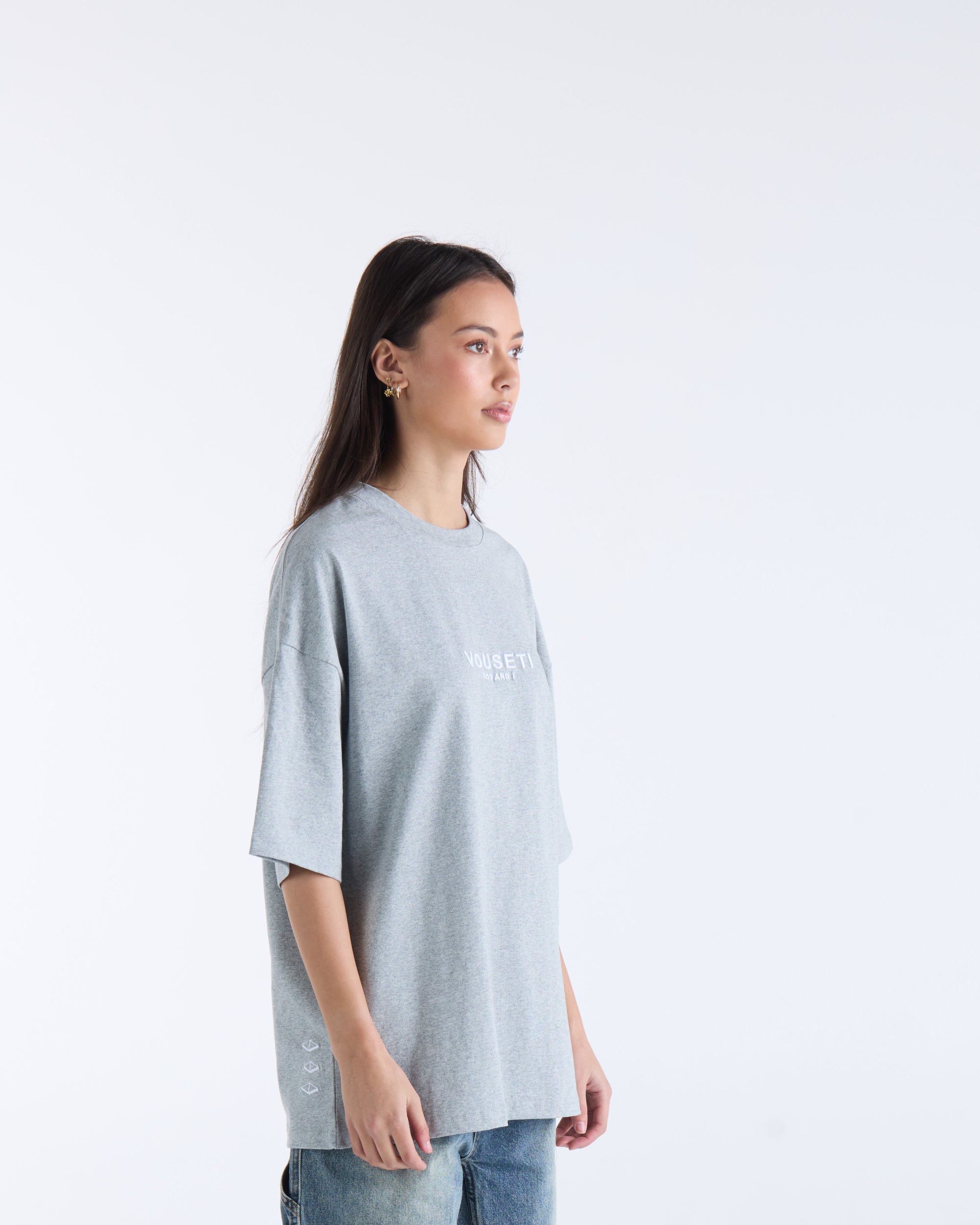 VOUSETI OG TEE - Grey Marl