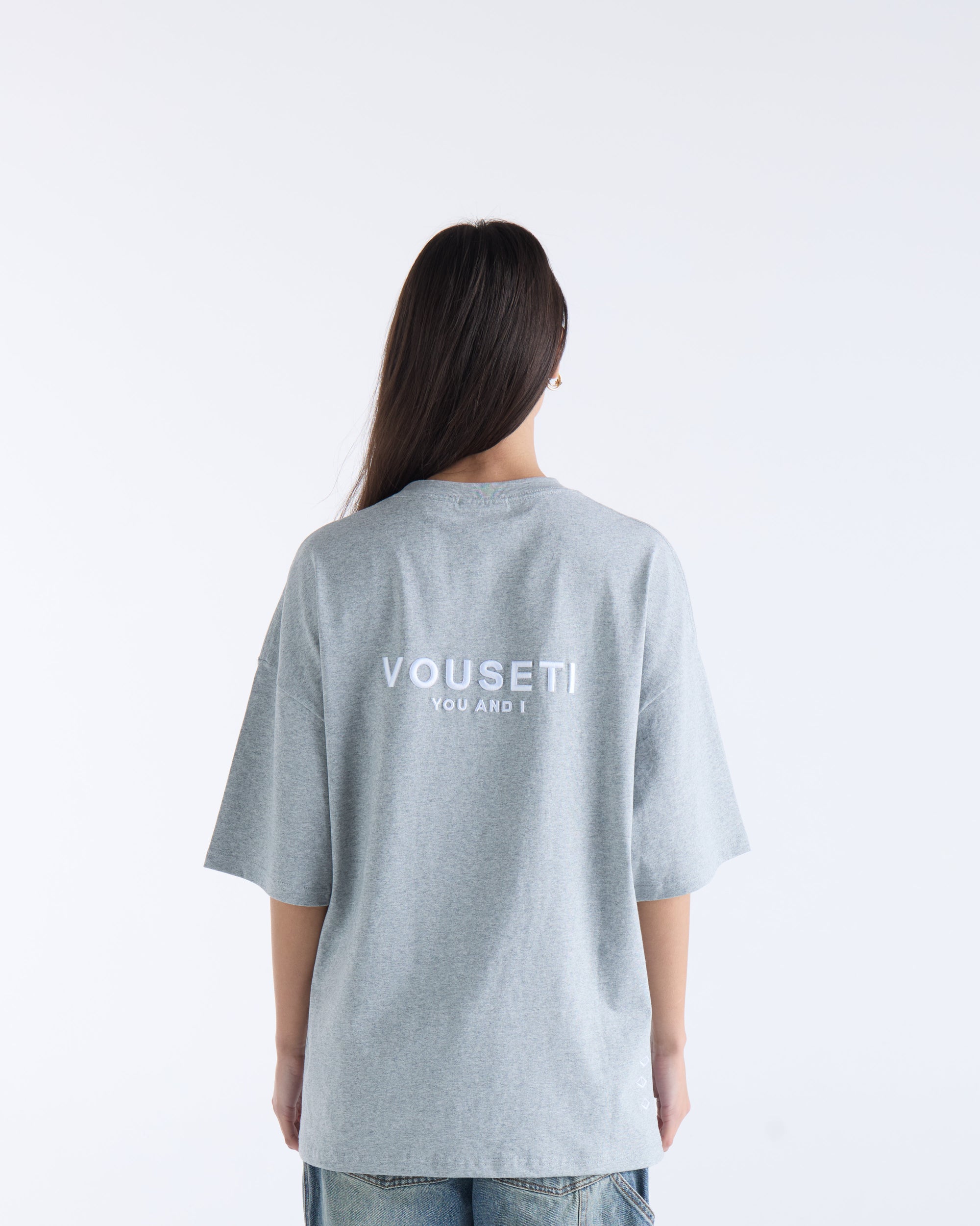 VOUSETI OG TEE - Grey Marl