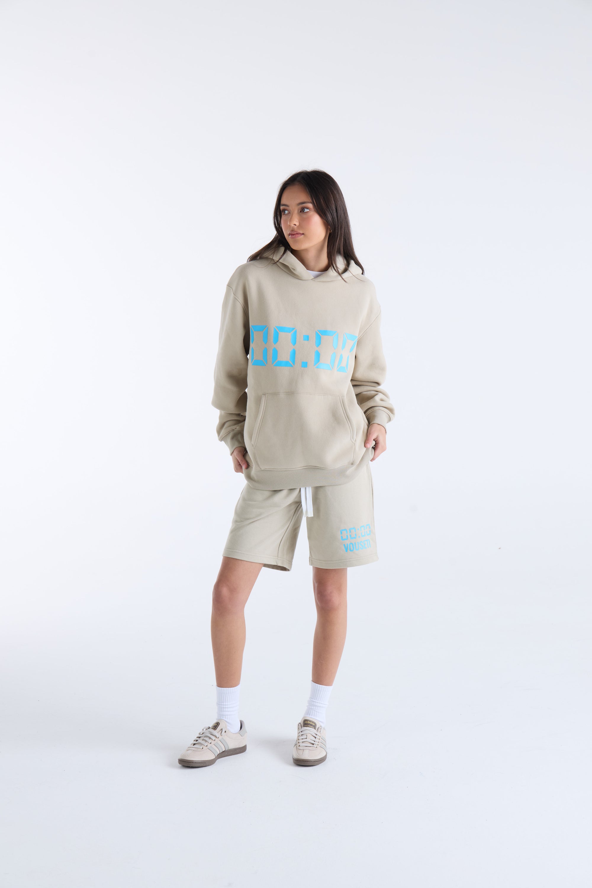 US AGAINST TIME HOODIE - Smokey Grey