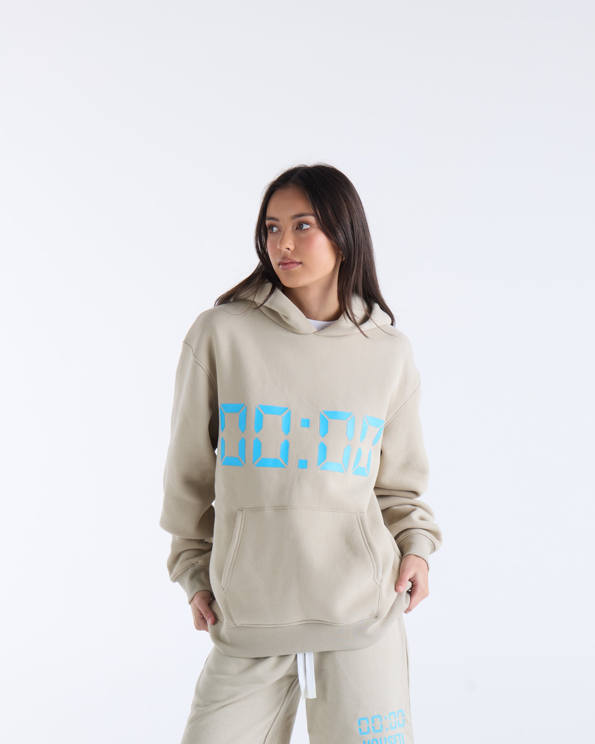 US AGAINST TIME HOODIE - Smokey Grey