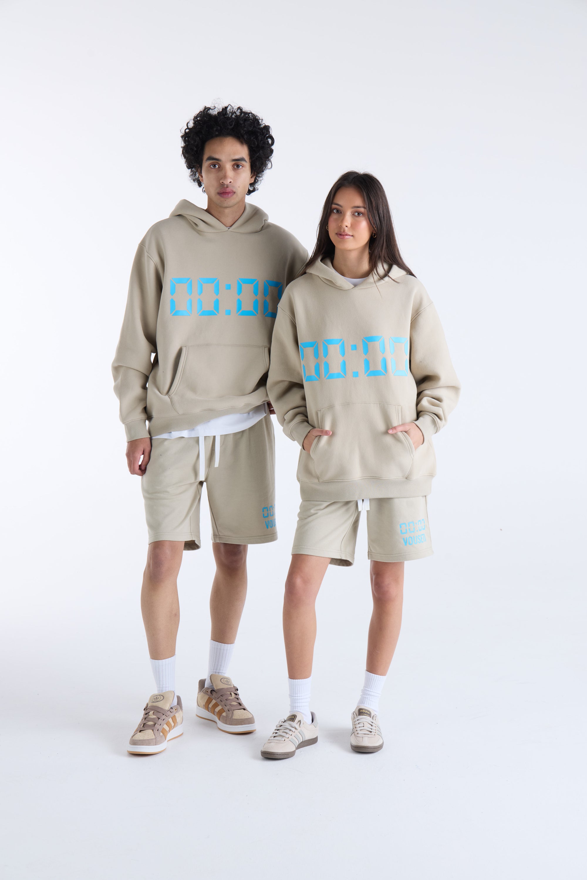 US AGAINST TIME HOODIE - Smokey Grey