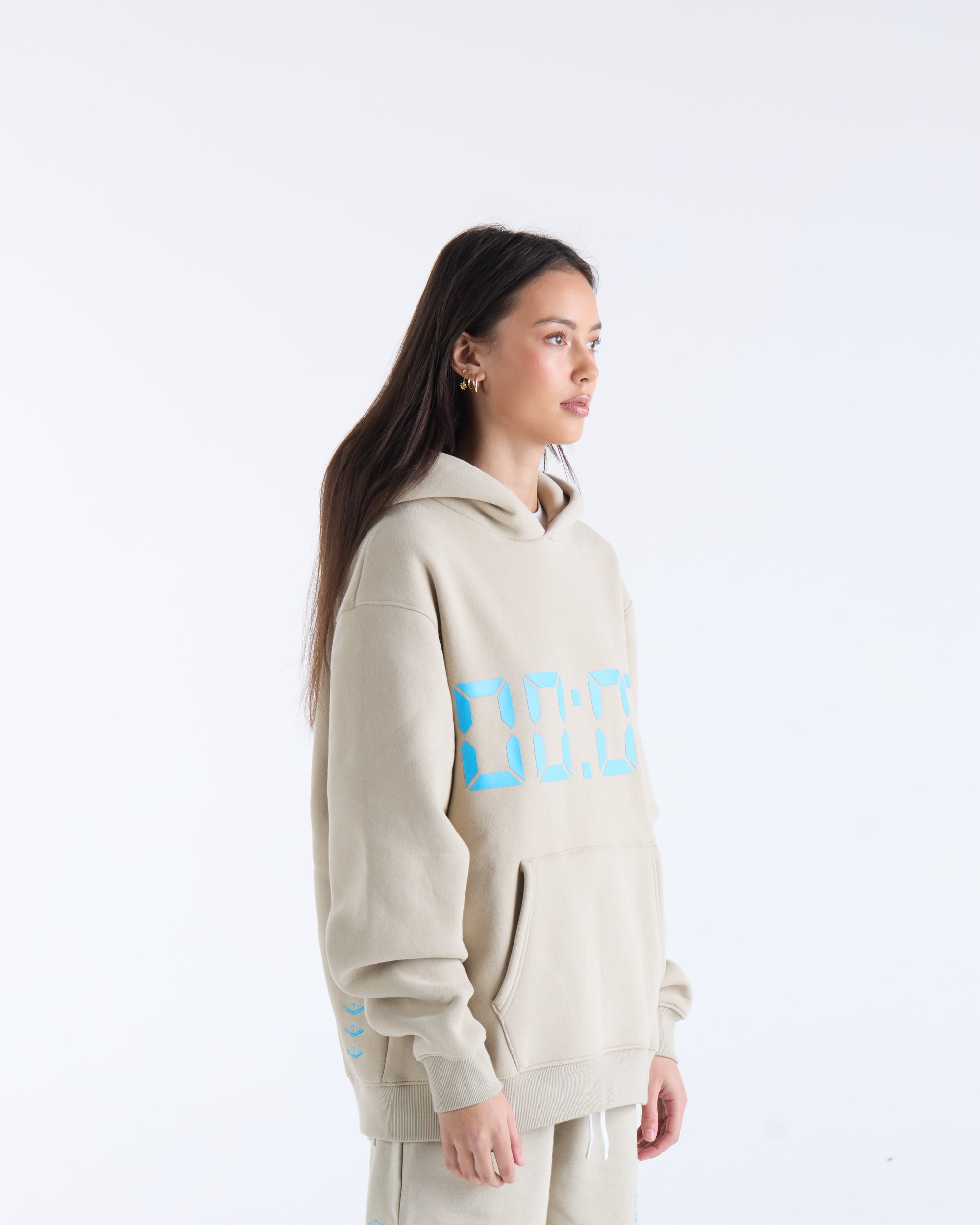 US AGAINST TIME HOODIE - Smokey Grey