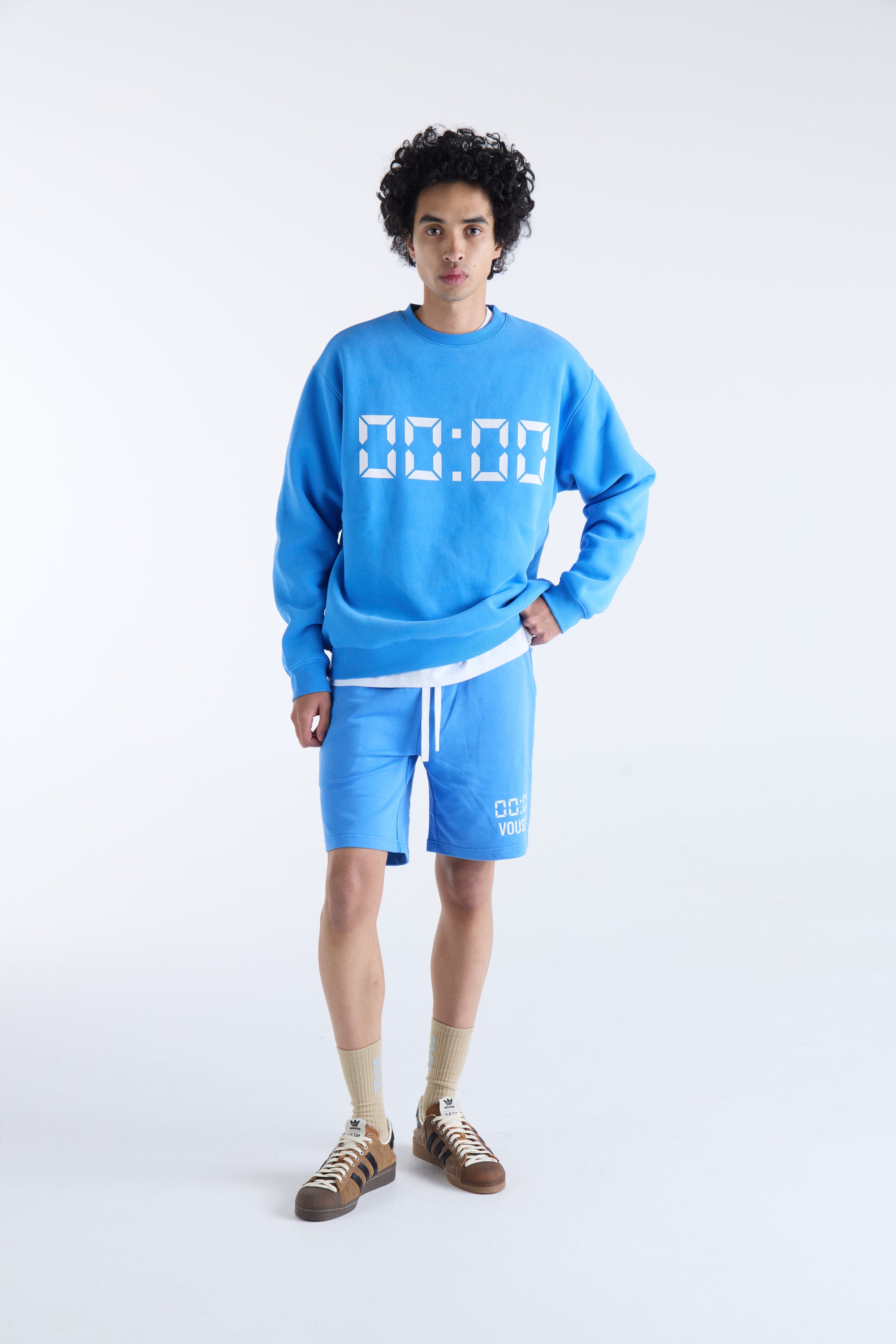 US AGAINST TIME SWEATER - Bright Blue