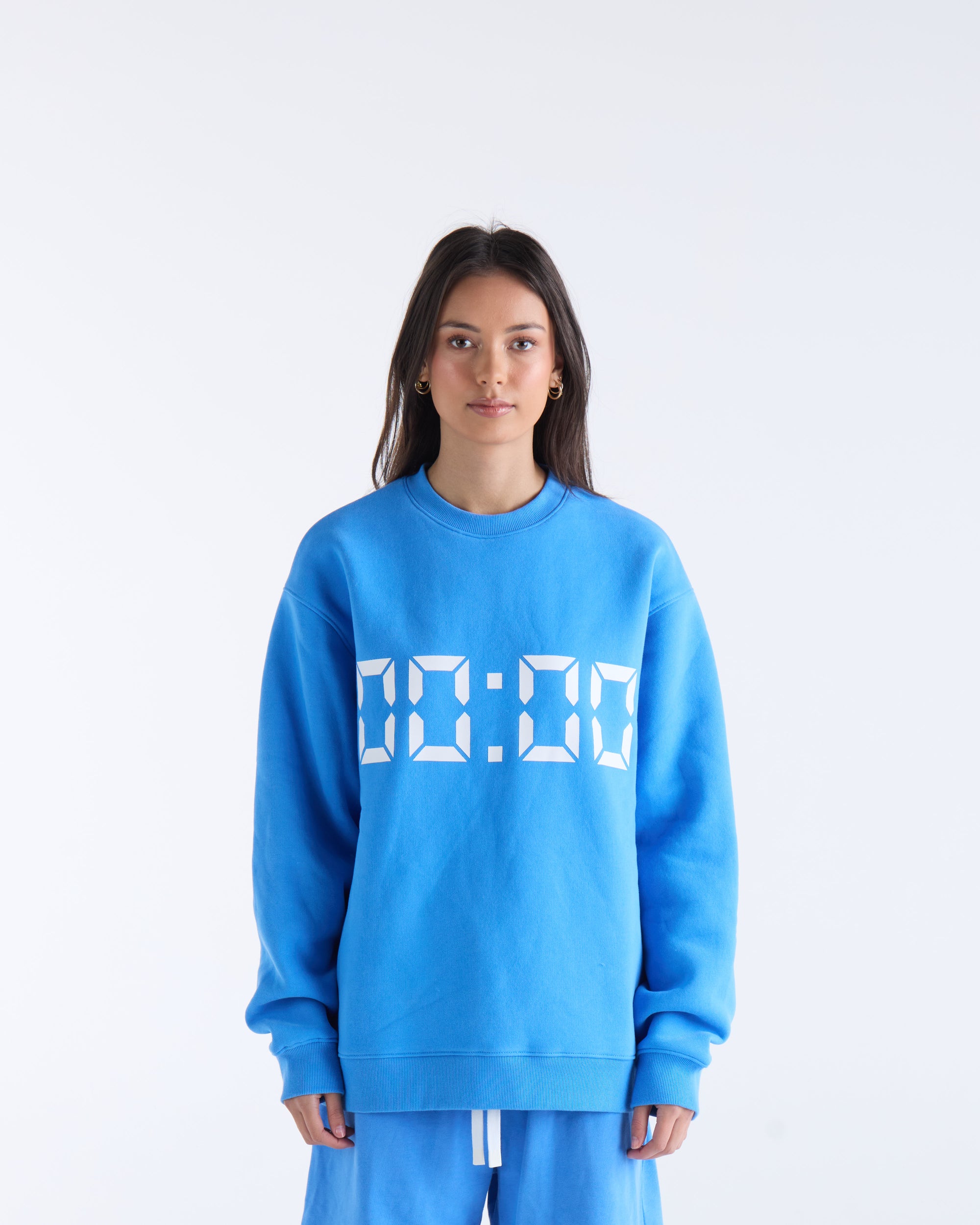 US AGAINST TIME SWEATER - Bright Blue