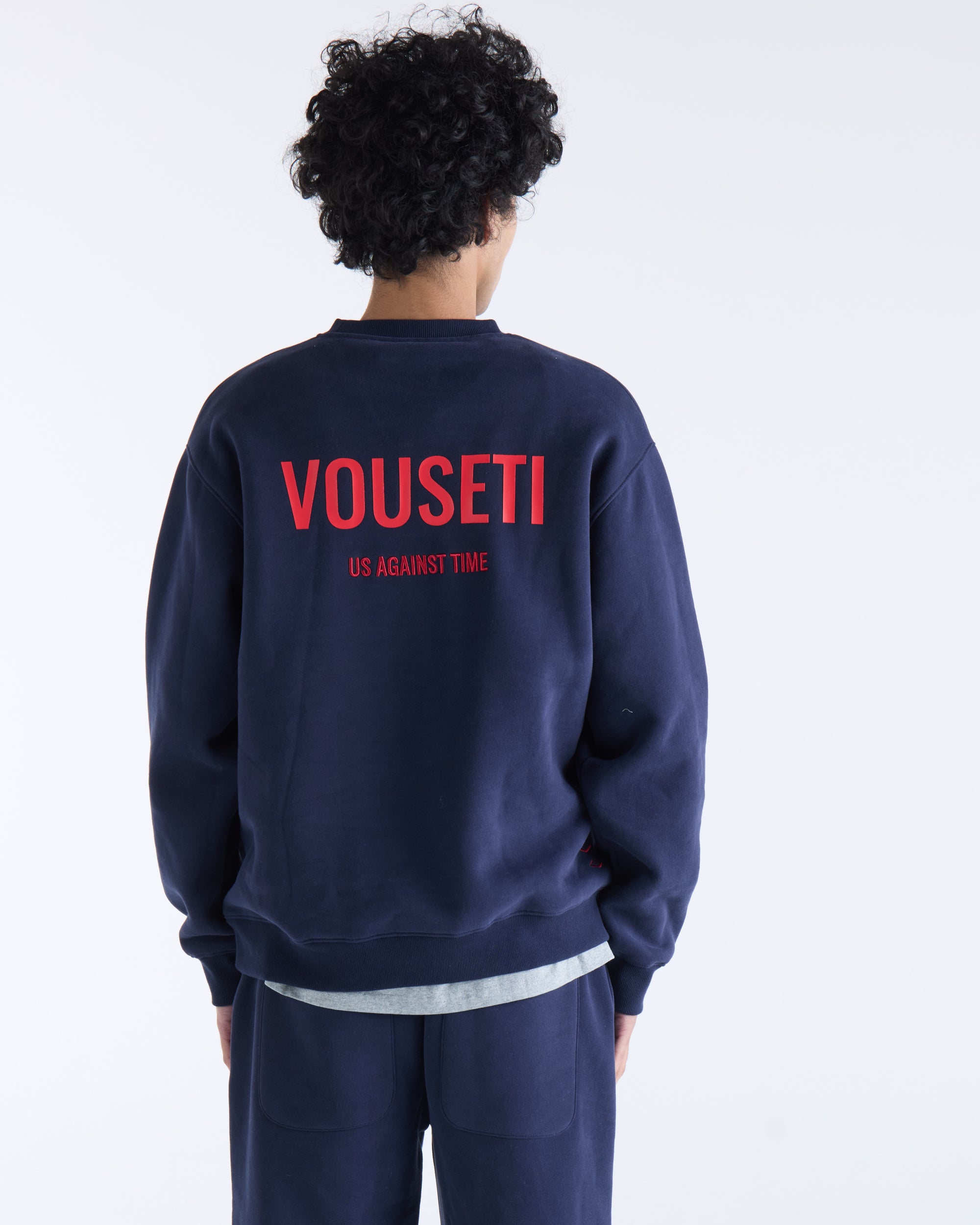 US AGAINST TIME SWEATER - Navy