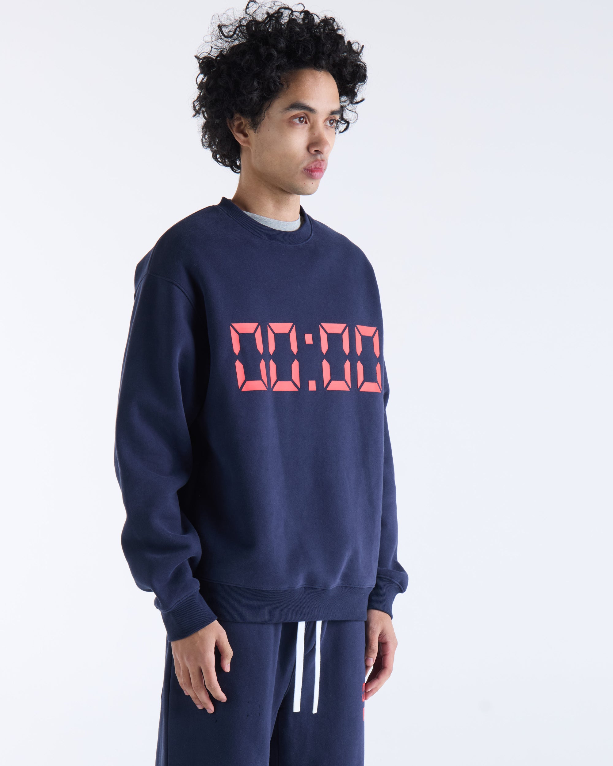 US AGAINST TIME SWEATER - Navy
