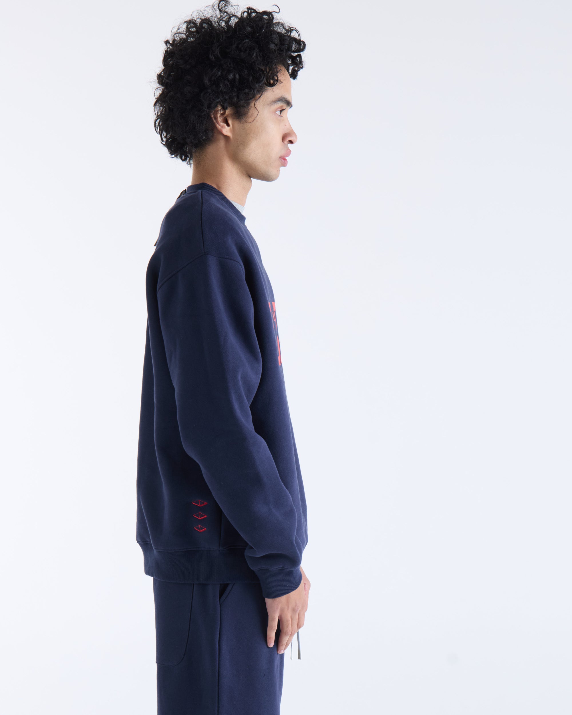 US AGAINST TIME SWEATER - Navy