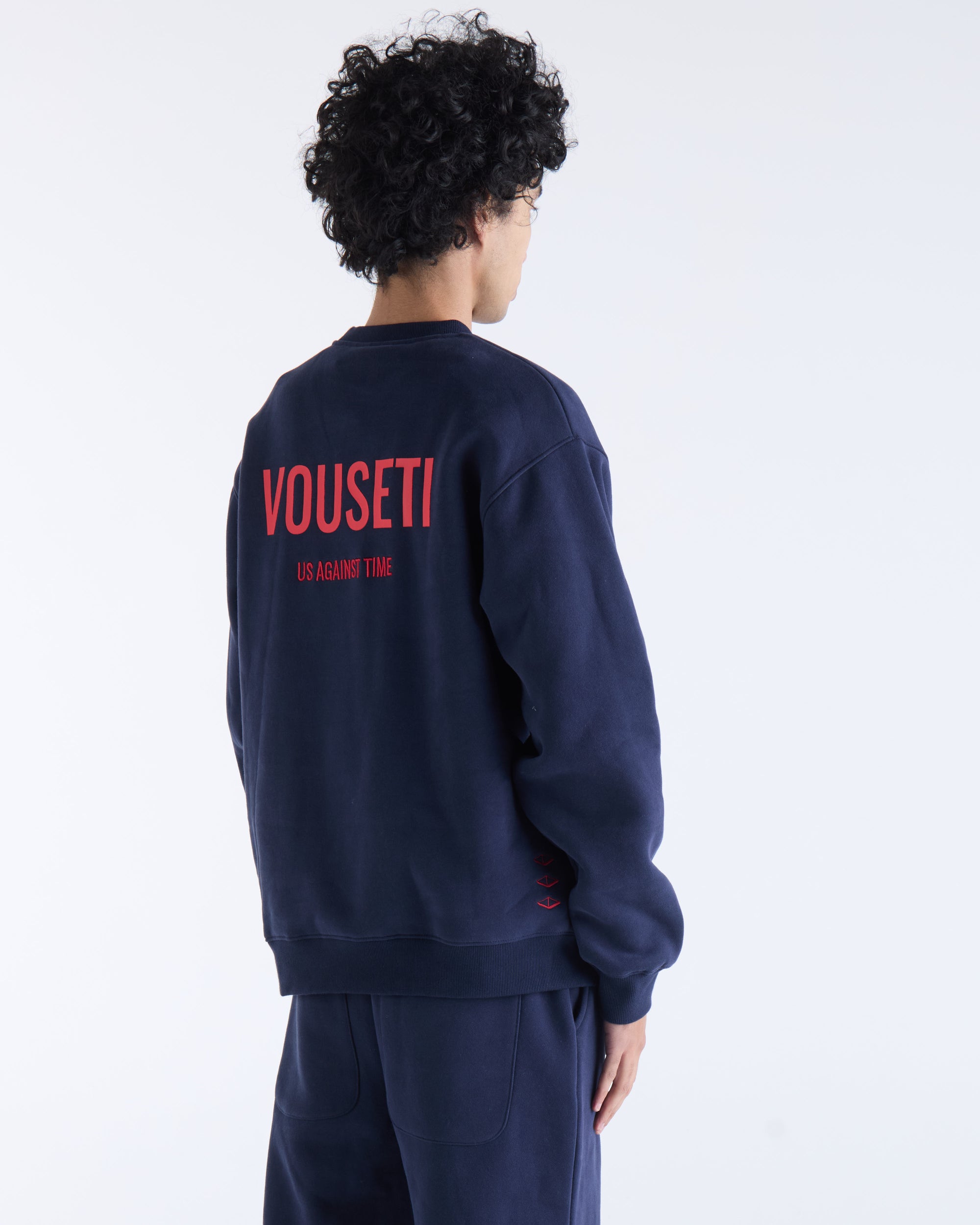 US AGAINST TIME SWEATER - Navy