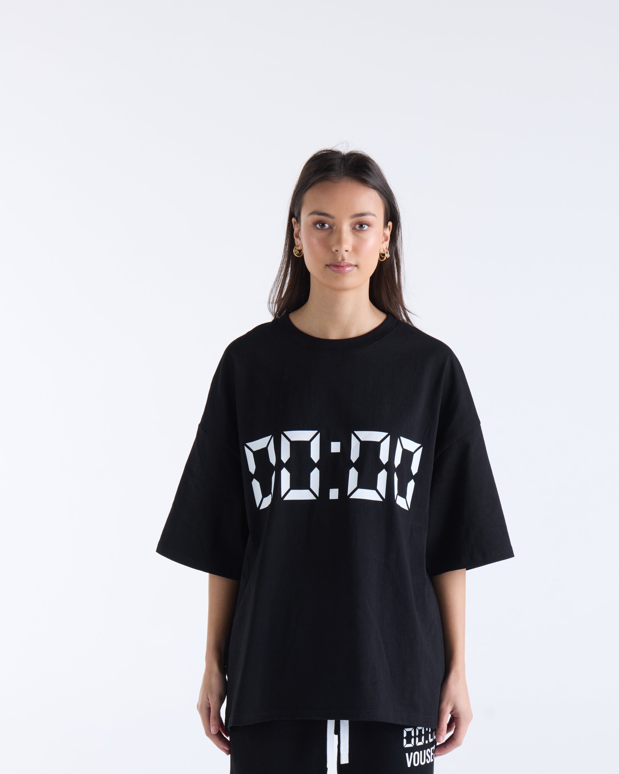US AGAINST TIME T-SHIRT - Black