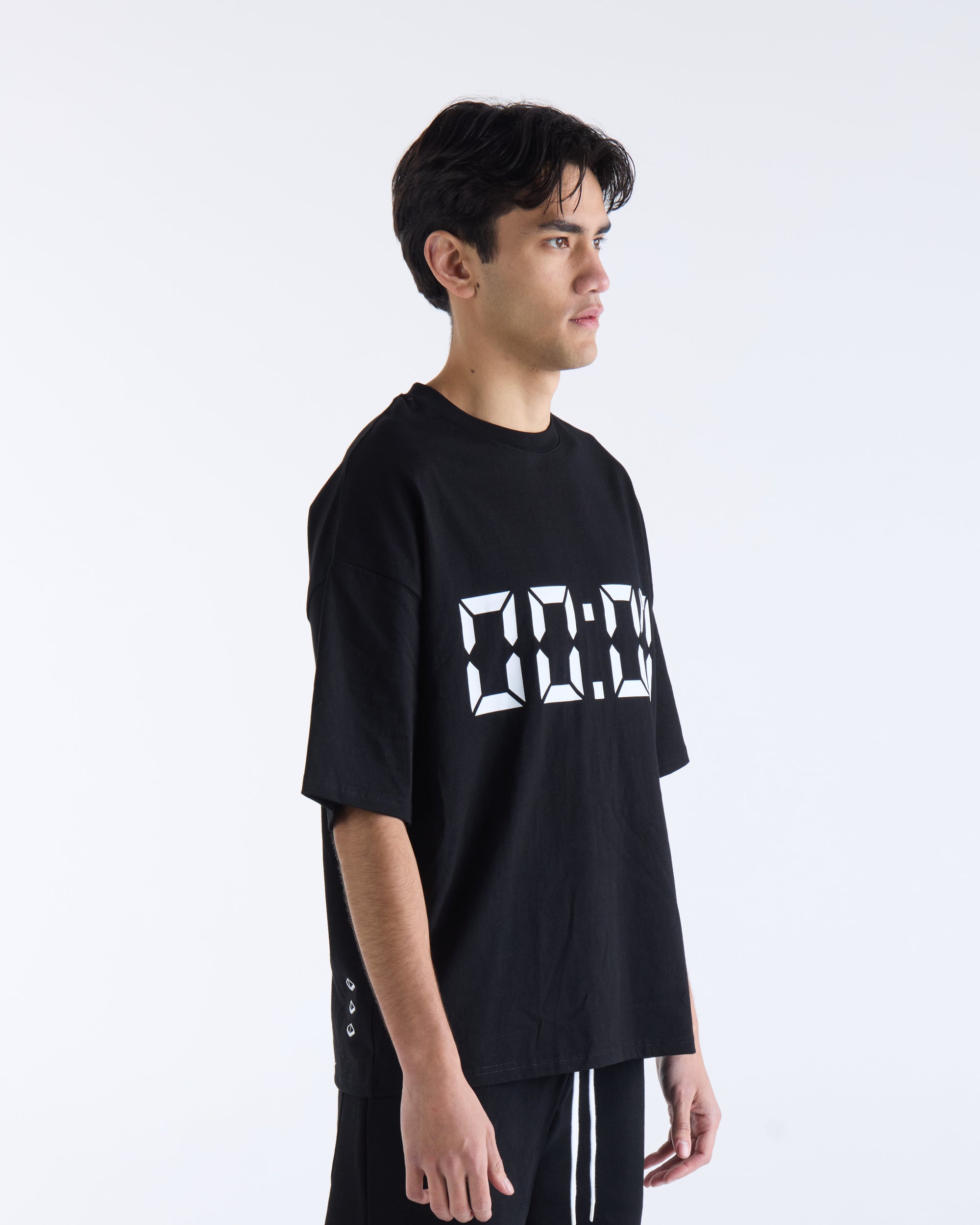US AGAINST TIME T-SHIRT - Black