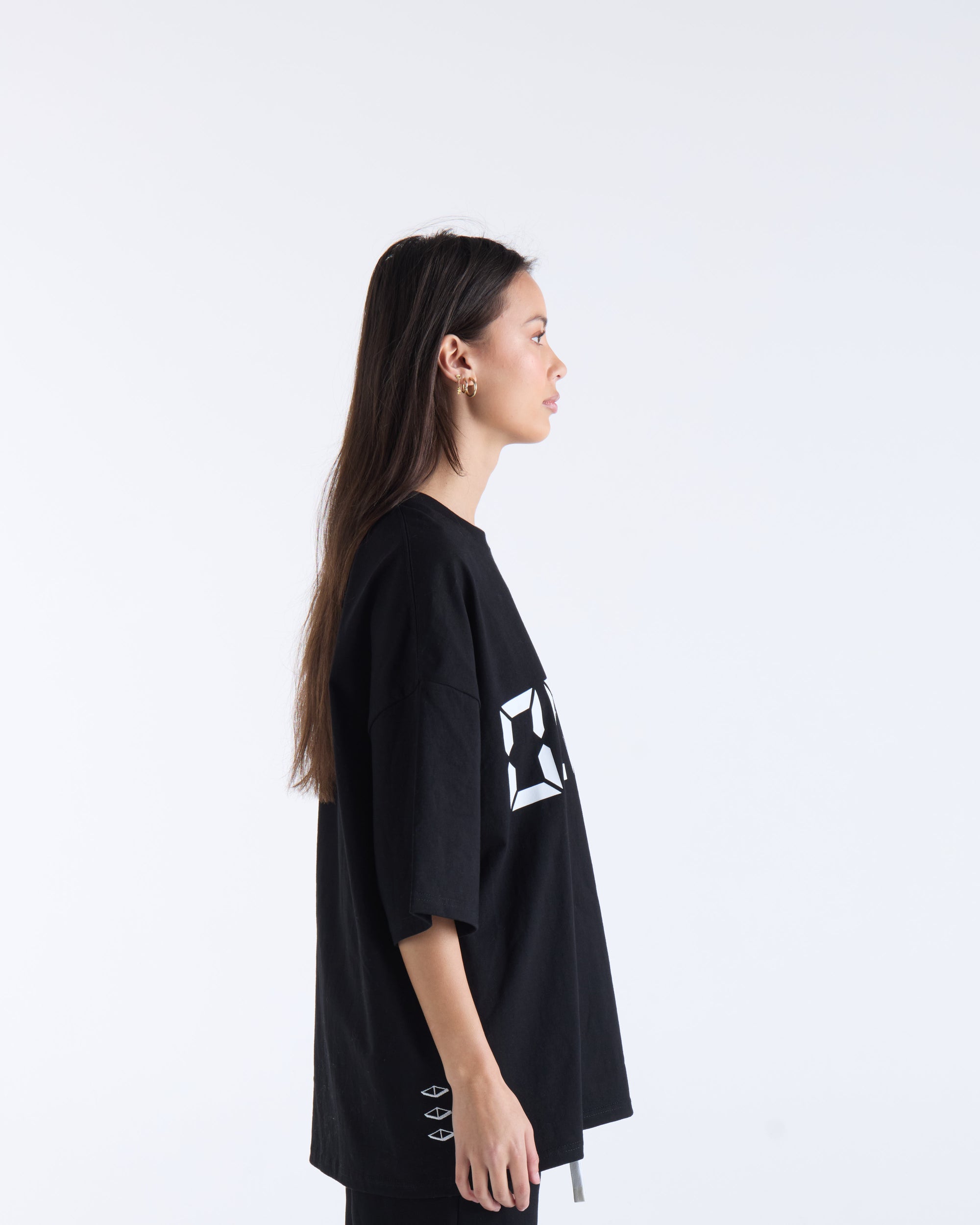 US AGAINST TIME T-SHIRT - Black