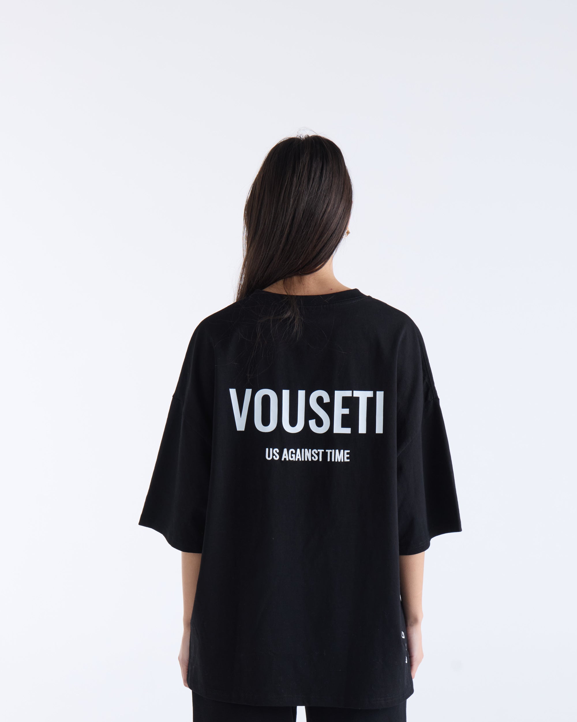 US AGAINST TIME T-SHIRT - Black
