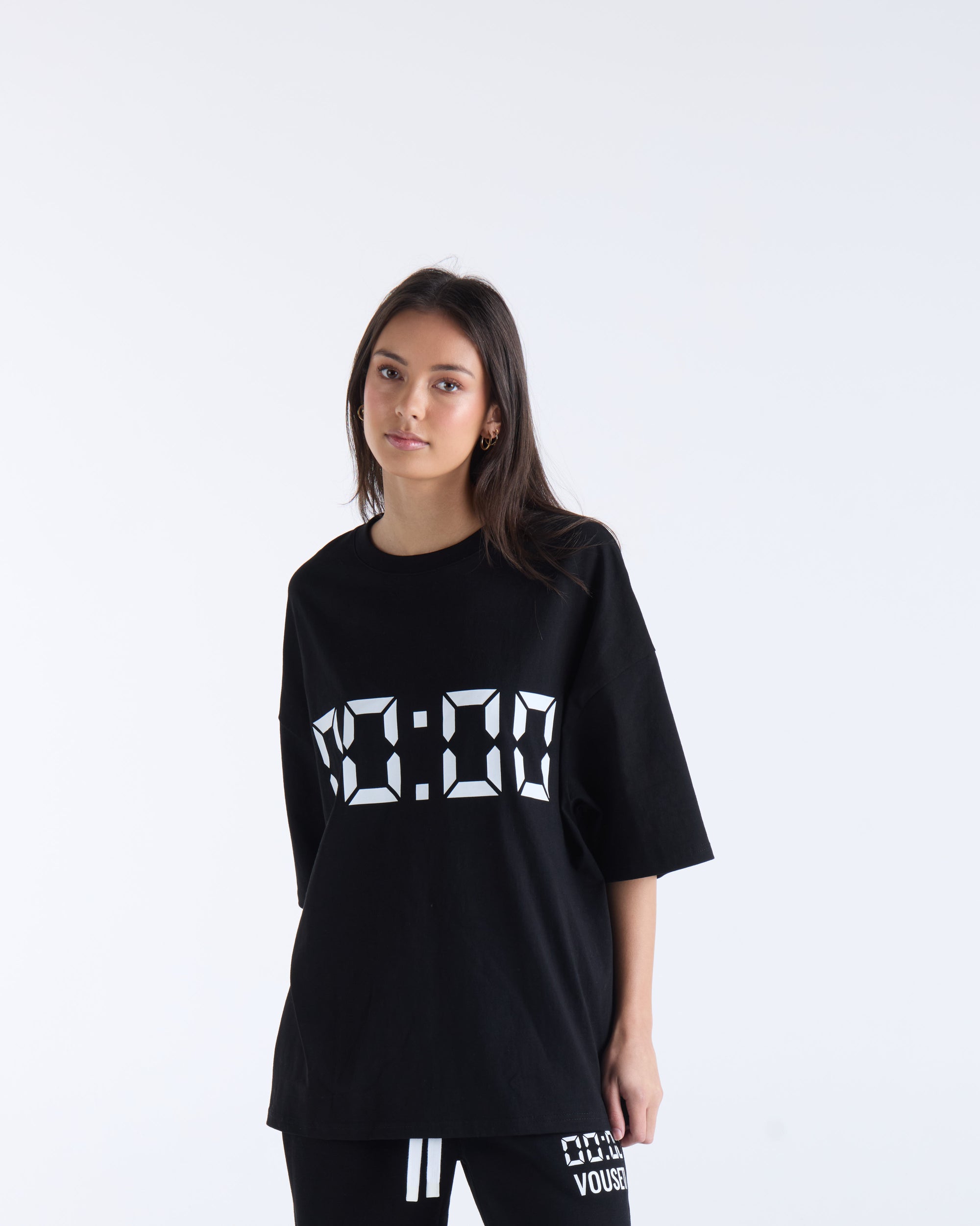 US AGAINST TIME T-SHIRT - Black