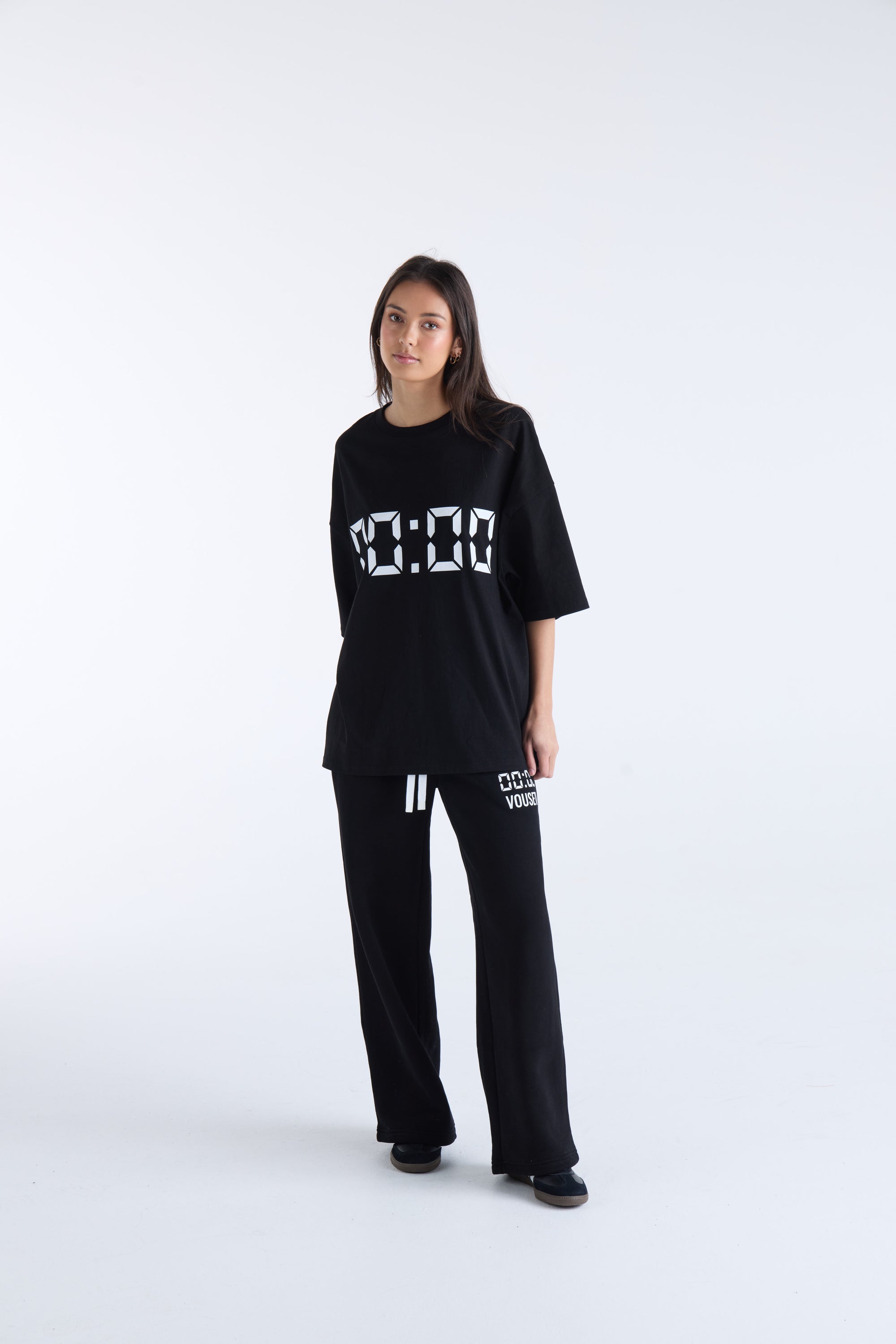 US AGAINST TIME T-SHIRT - Black