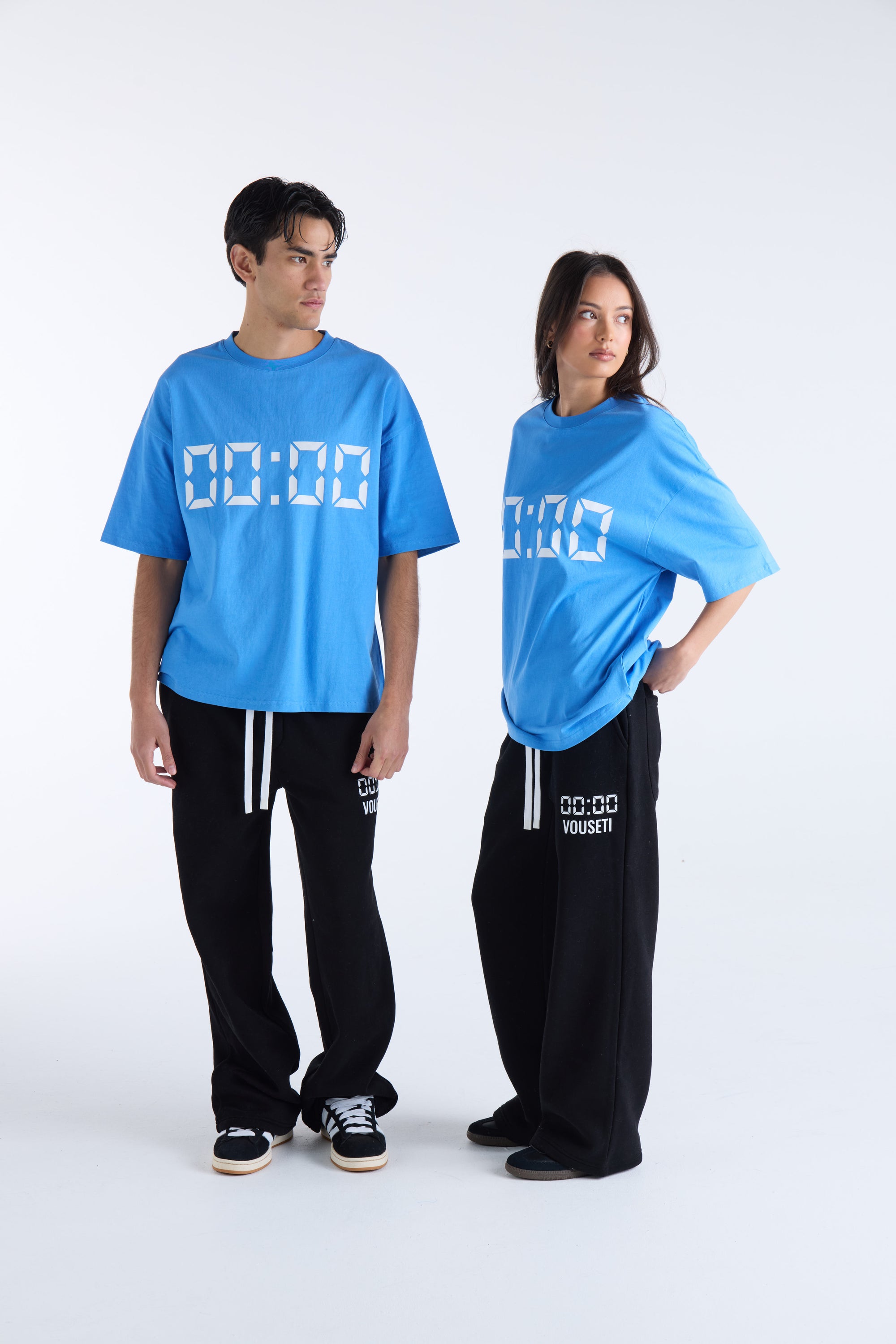 US AGAINST TIME T-SHIRT - Bright Blue