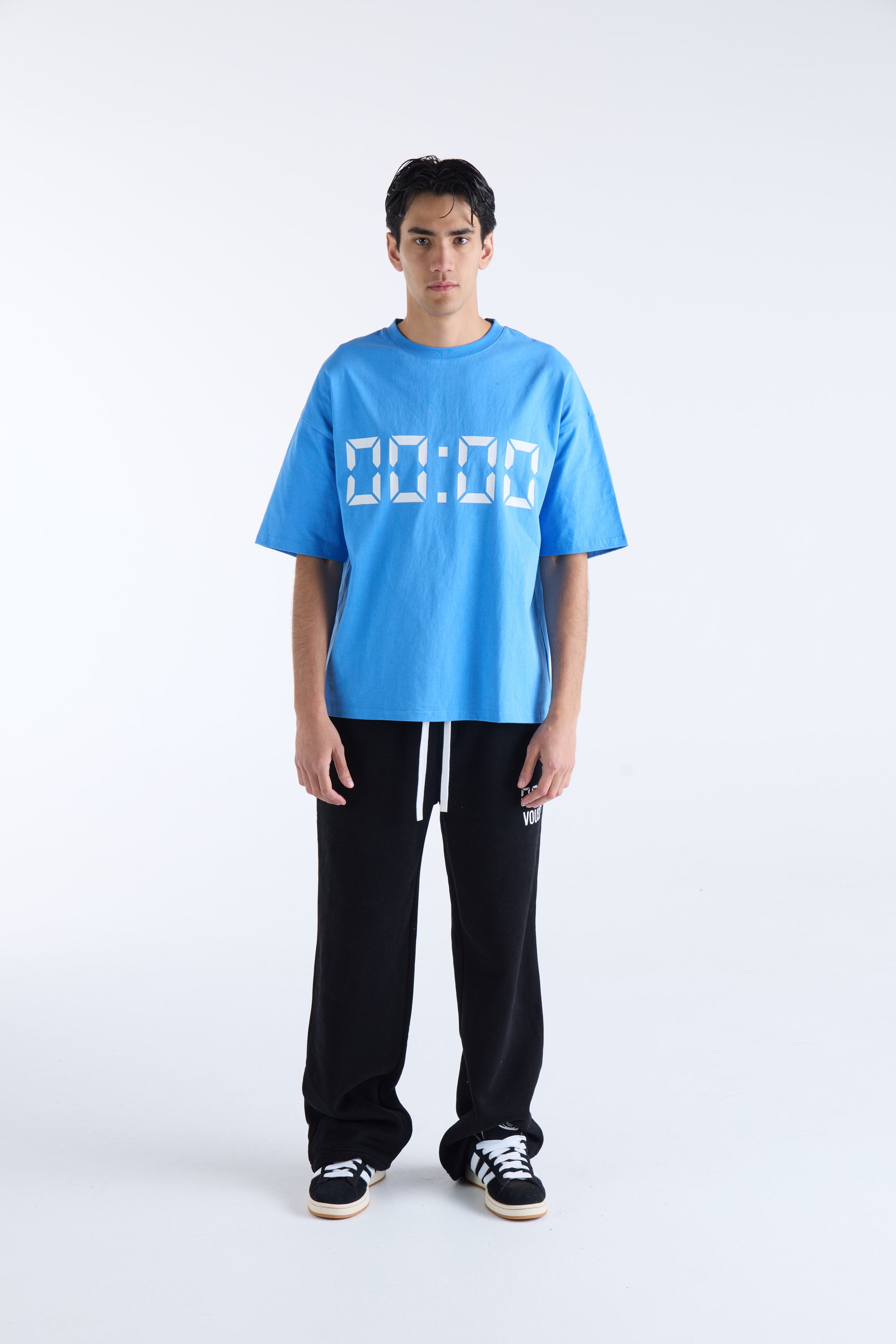 US AGAINST TIME T-SHIRT - Bright Blue