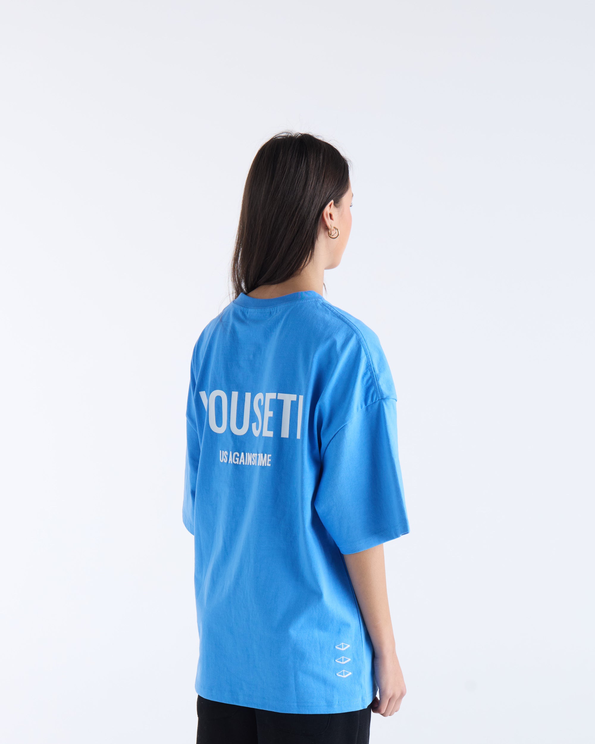 US AGAINST TIME T-SHIRT - Bright Blue