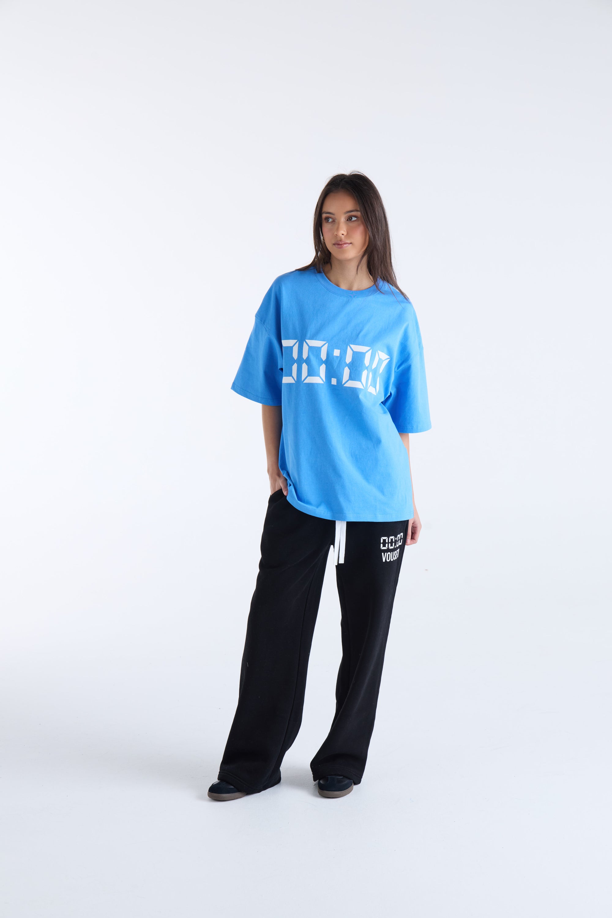 US AGAINST TIME T-SHIRT - Bright Blue