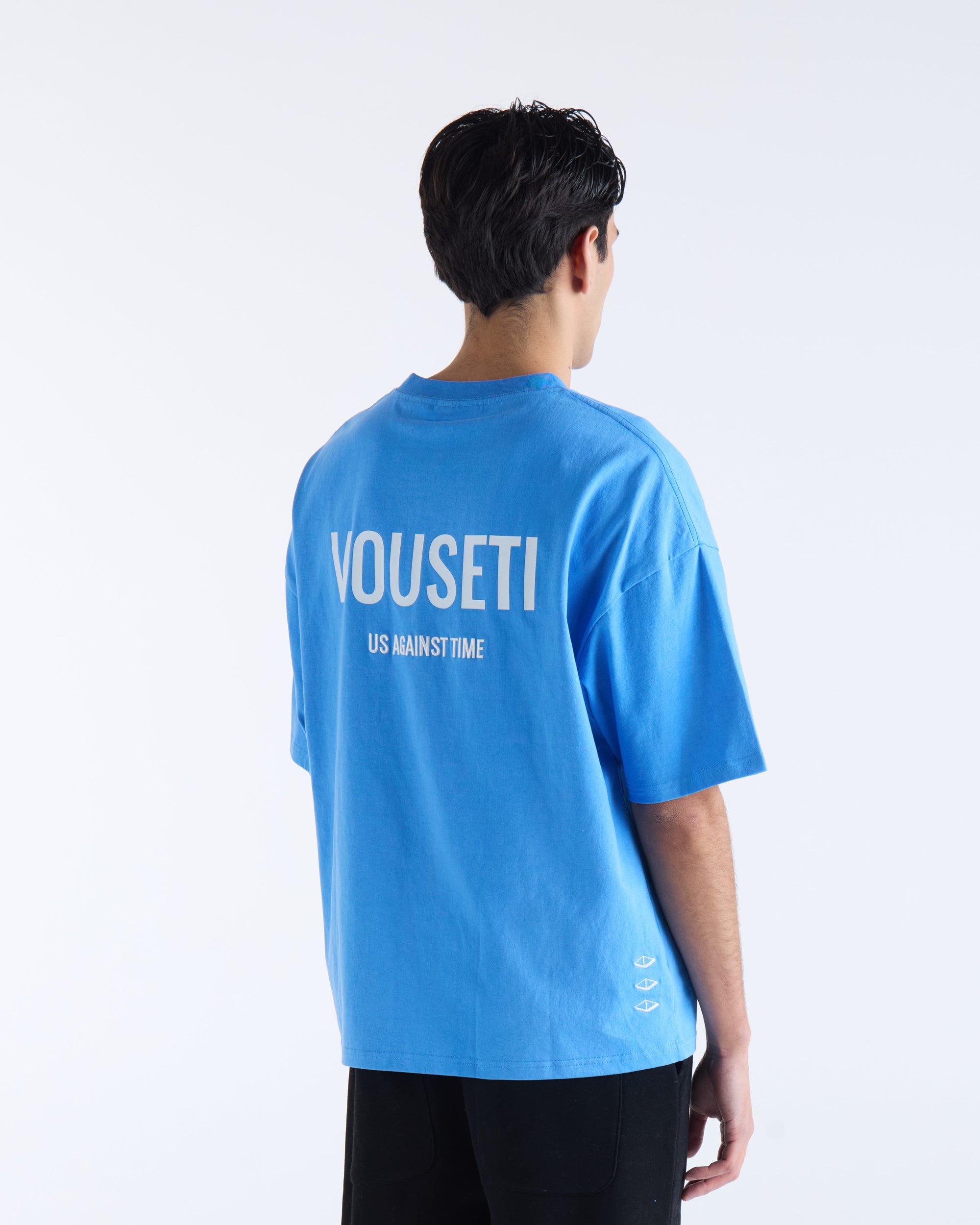 US AGAINST TIME T-SHIRT - Bright Blue