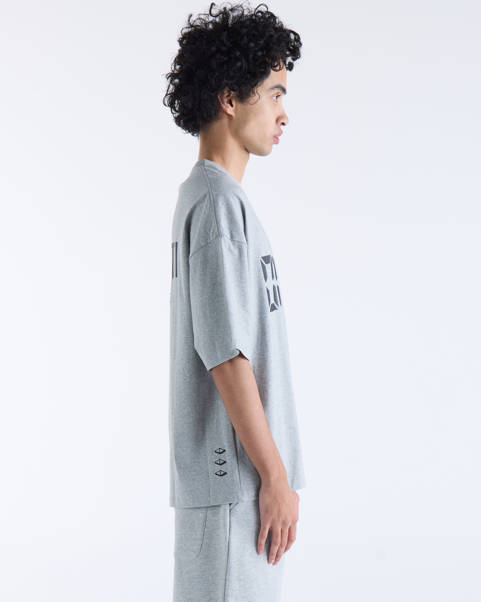 US AGAINST TIME T-SHIRT - Grey Marl