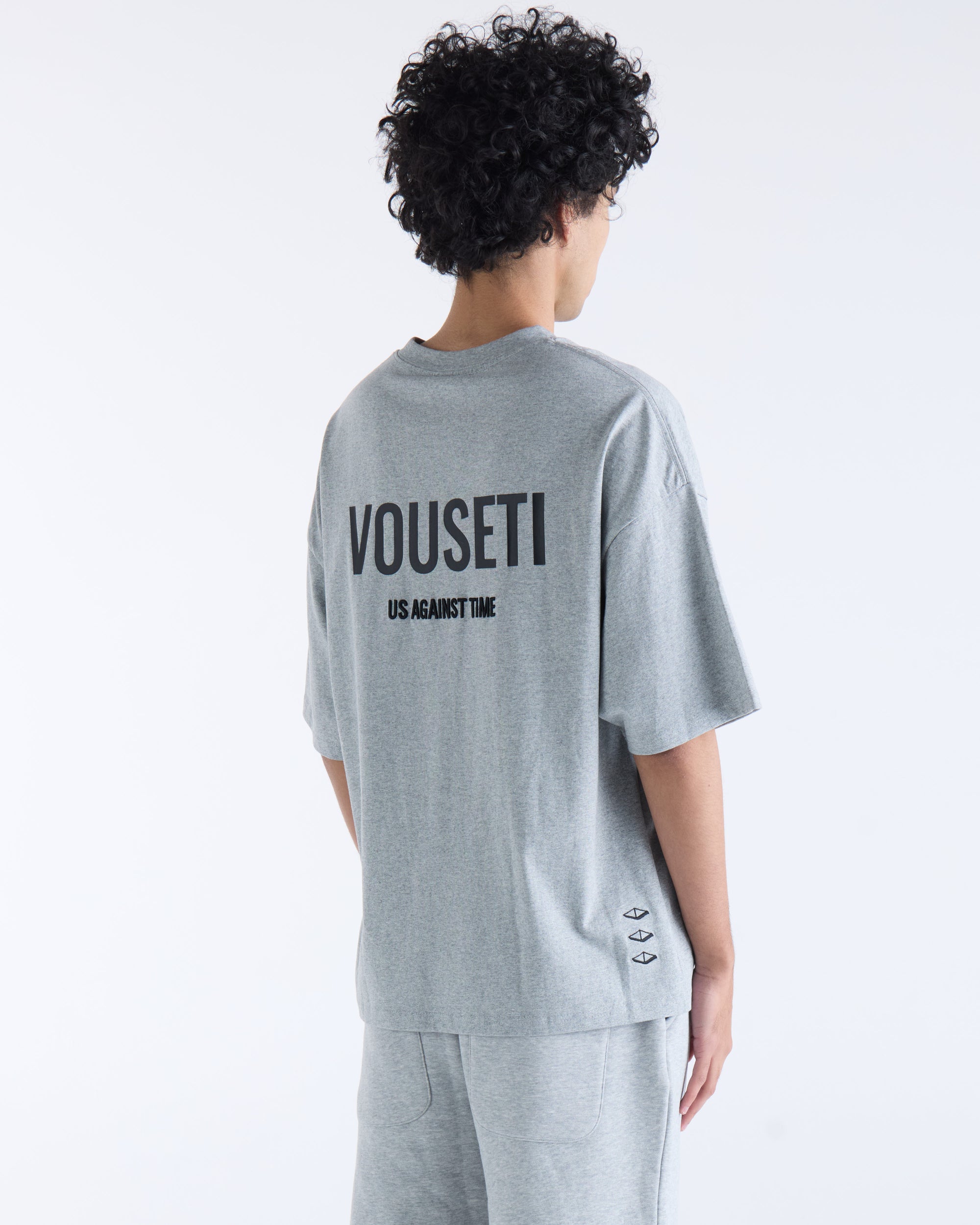 US AGAINST TIME T-SHIRT - Grey Marl