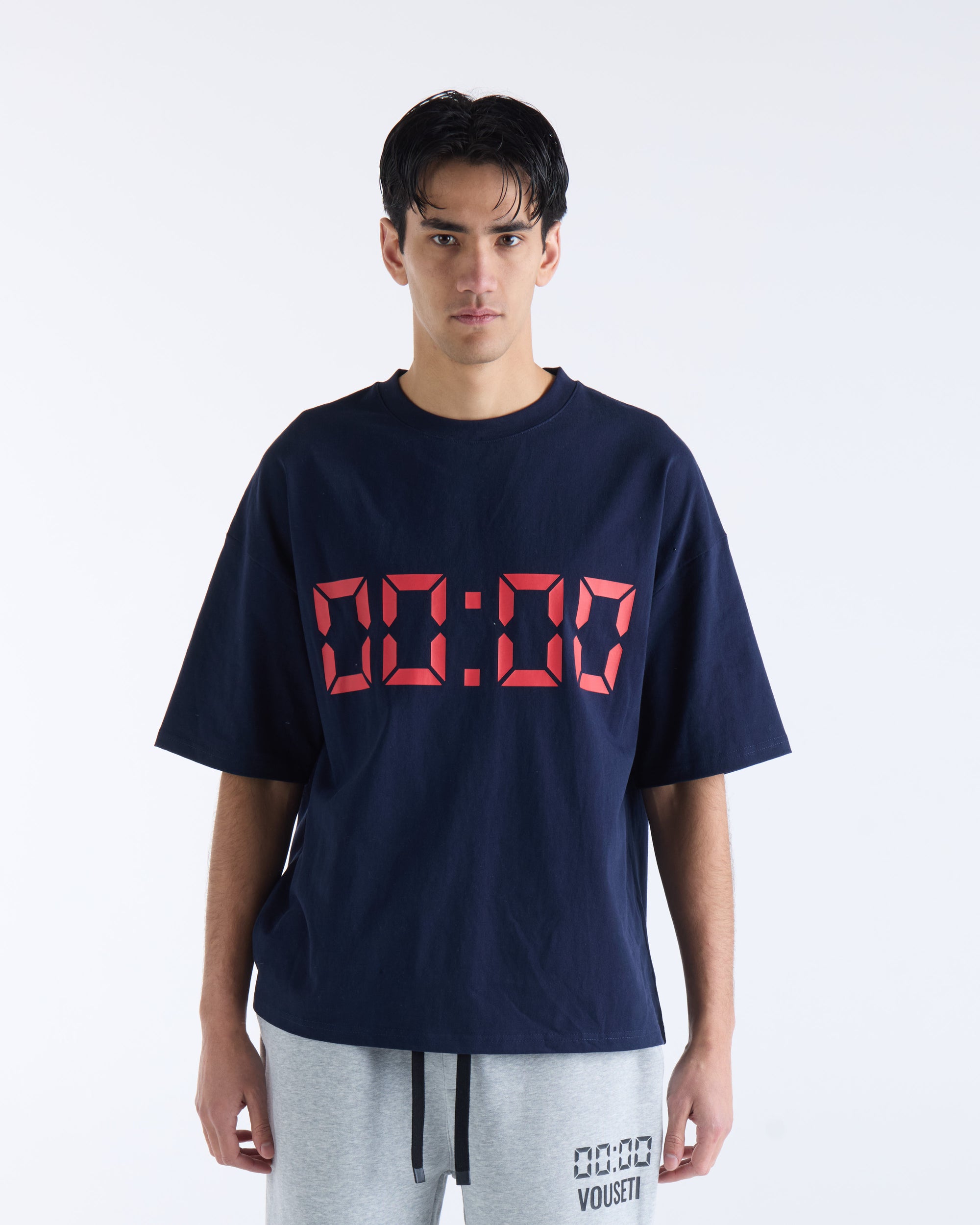 US AGAINST TIME T-SHIRT - Navy