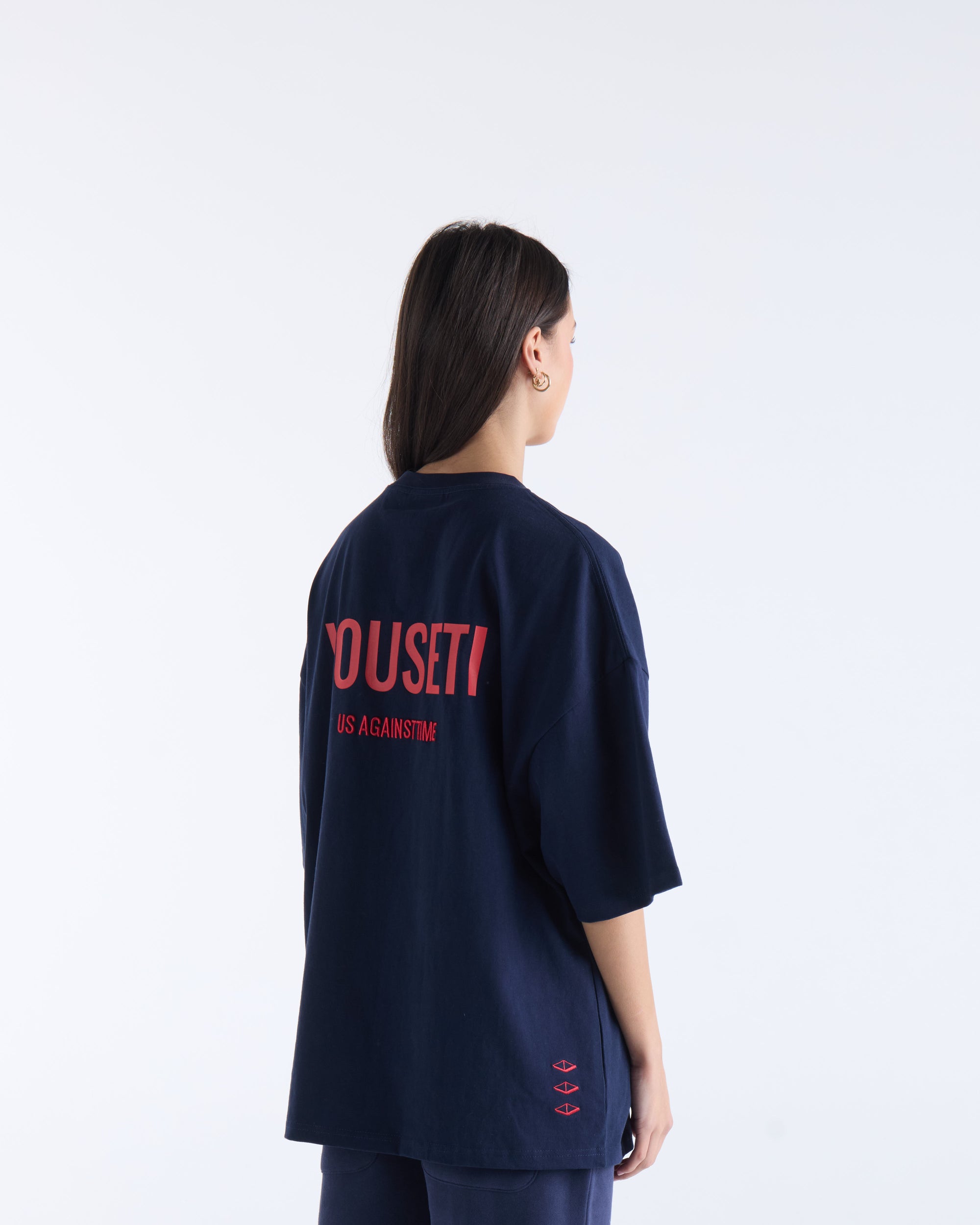 US AGAINST TIME T-SHIRT - Navy