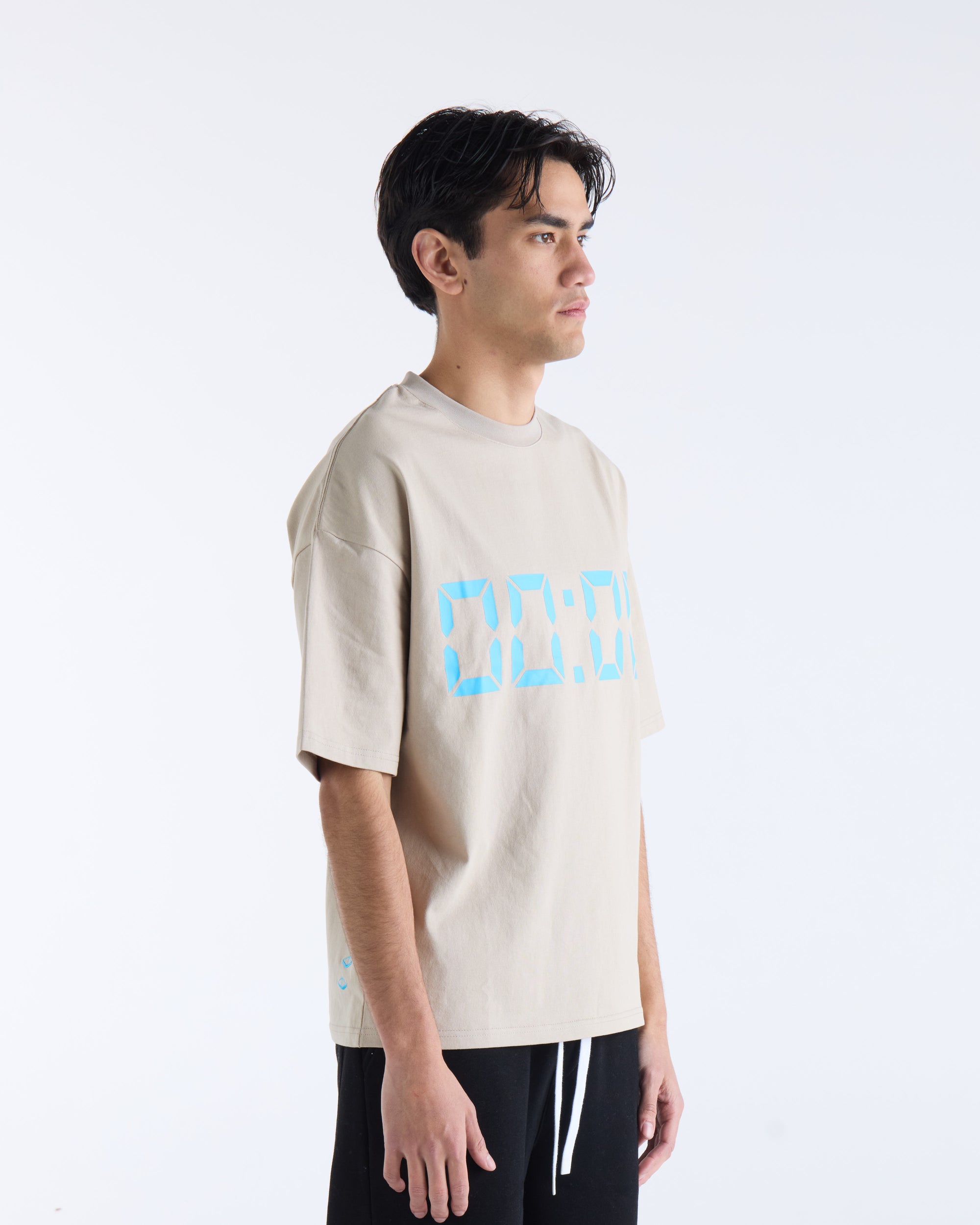 US AGAINST TIME T-SHIRT - Smokey Grey