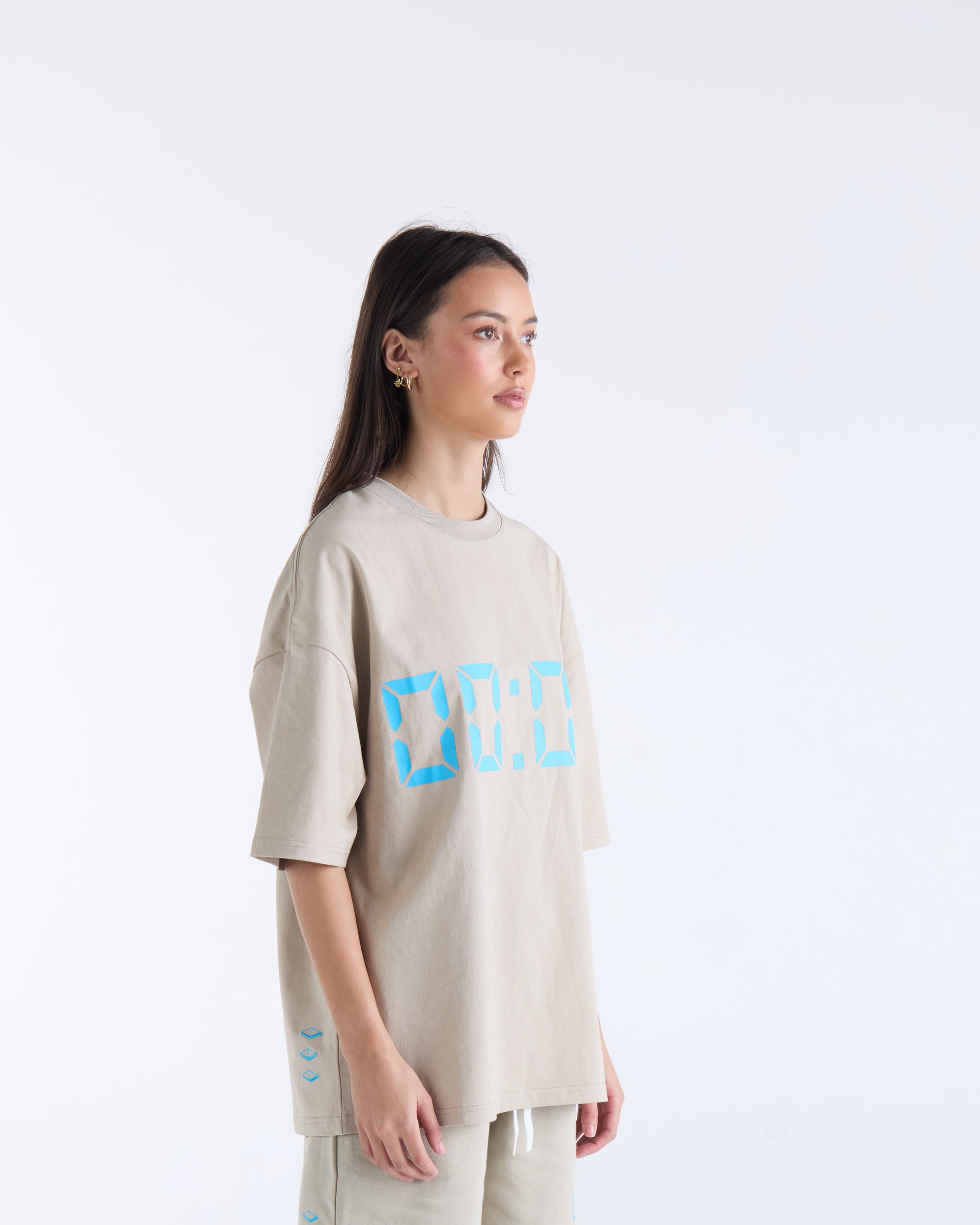 US AGAINST TIME T-SHIRT - Smokey Grey