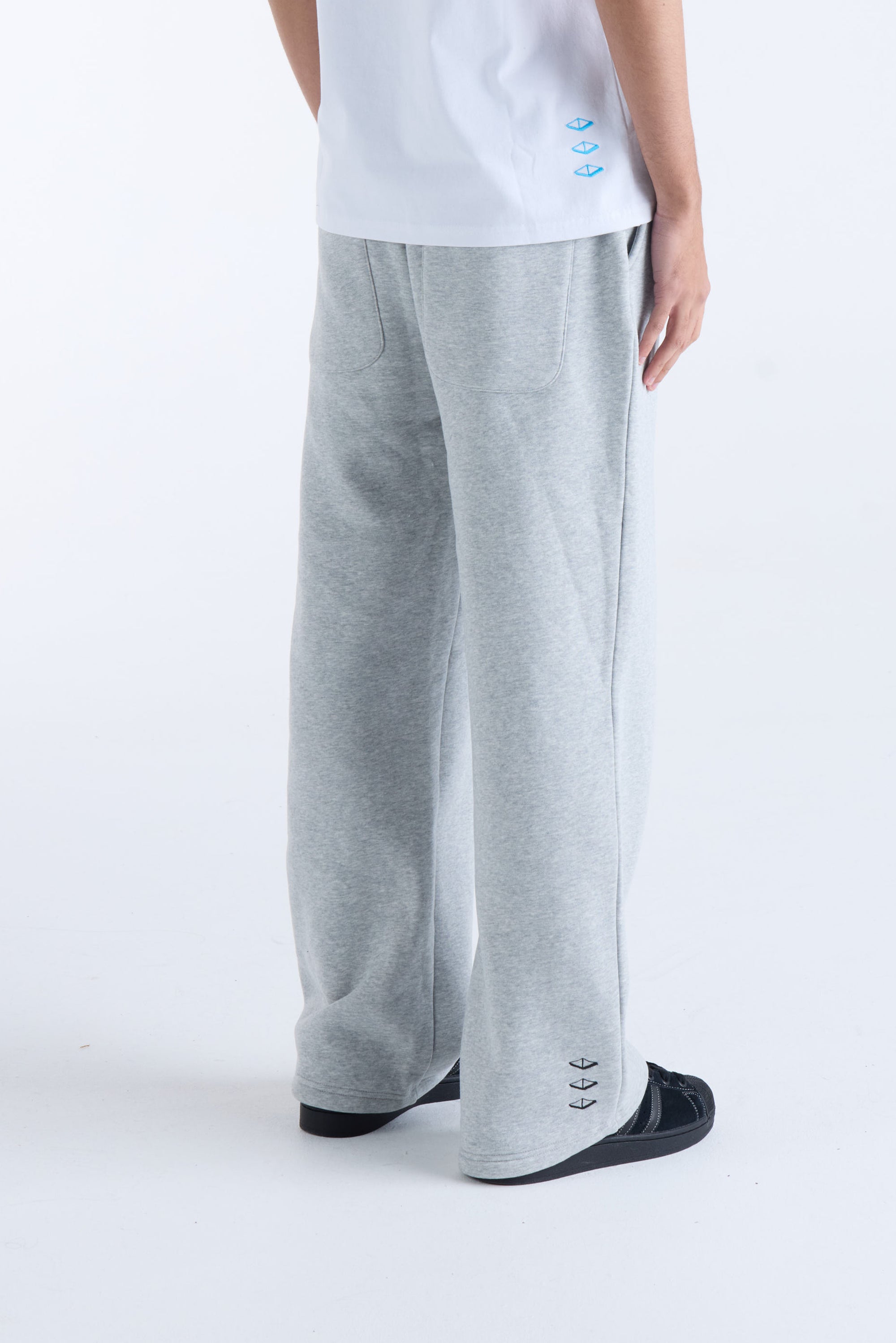 US AGAINST TIME TRACKPANTS - Grey Marl