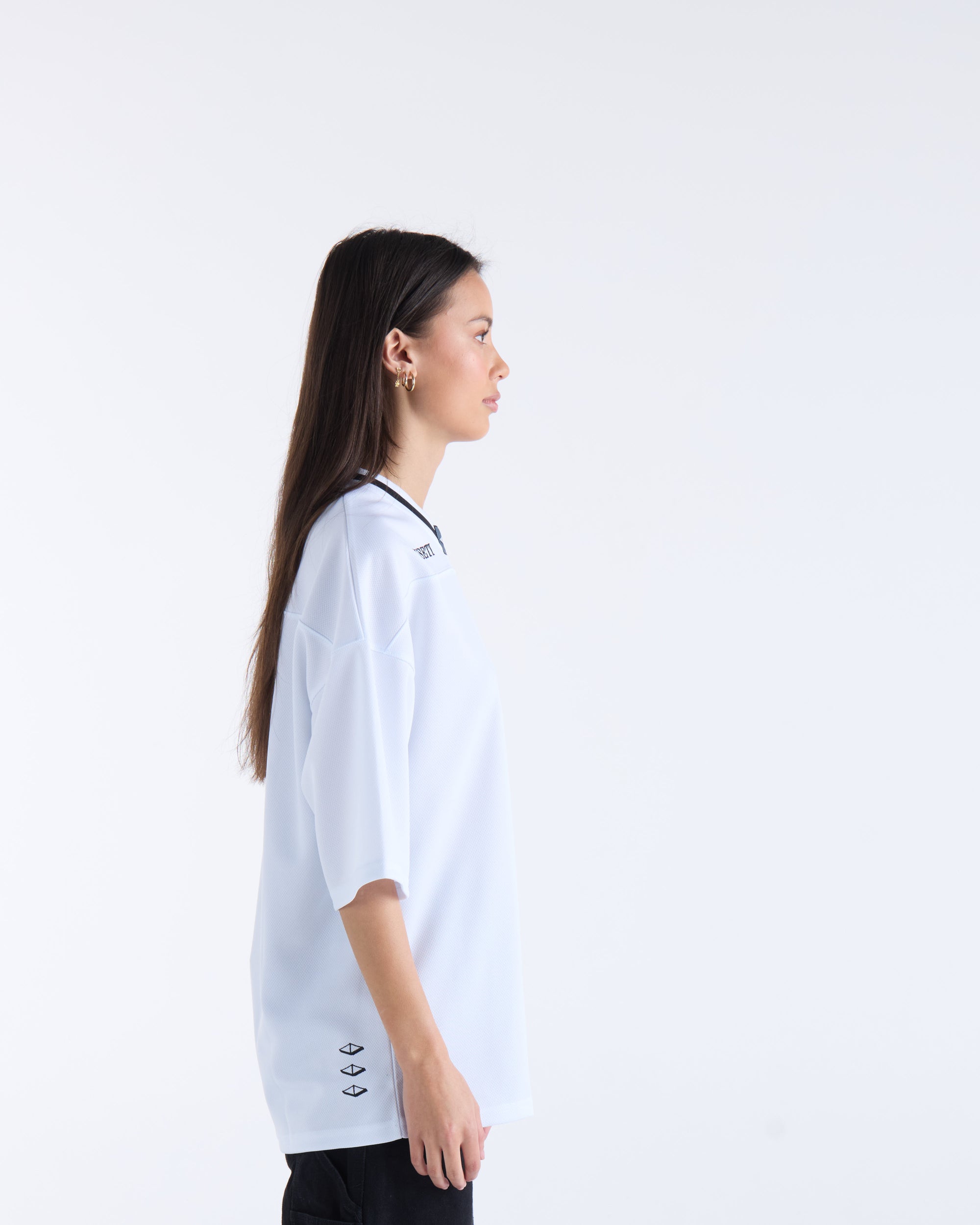 V-NECK FOOTBALL JERSEY - Cream