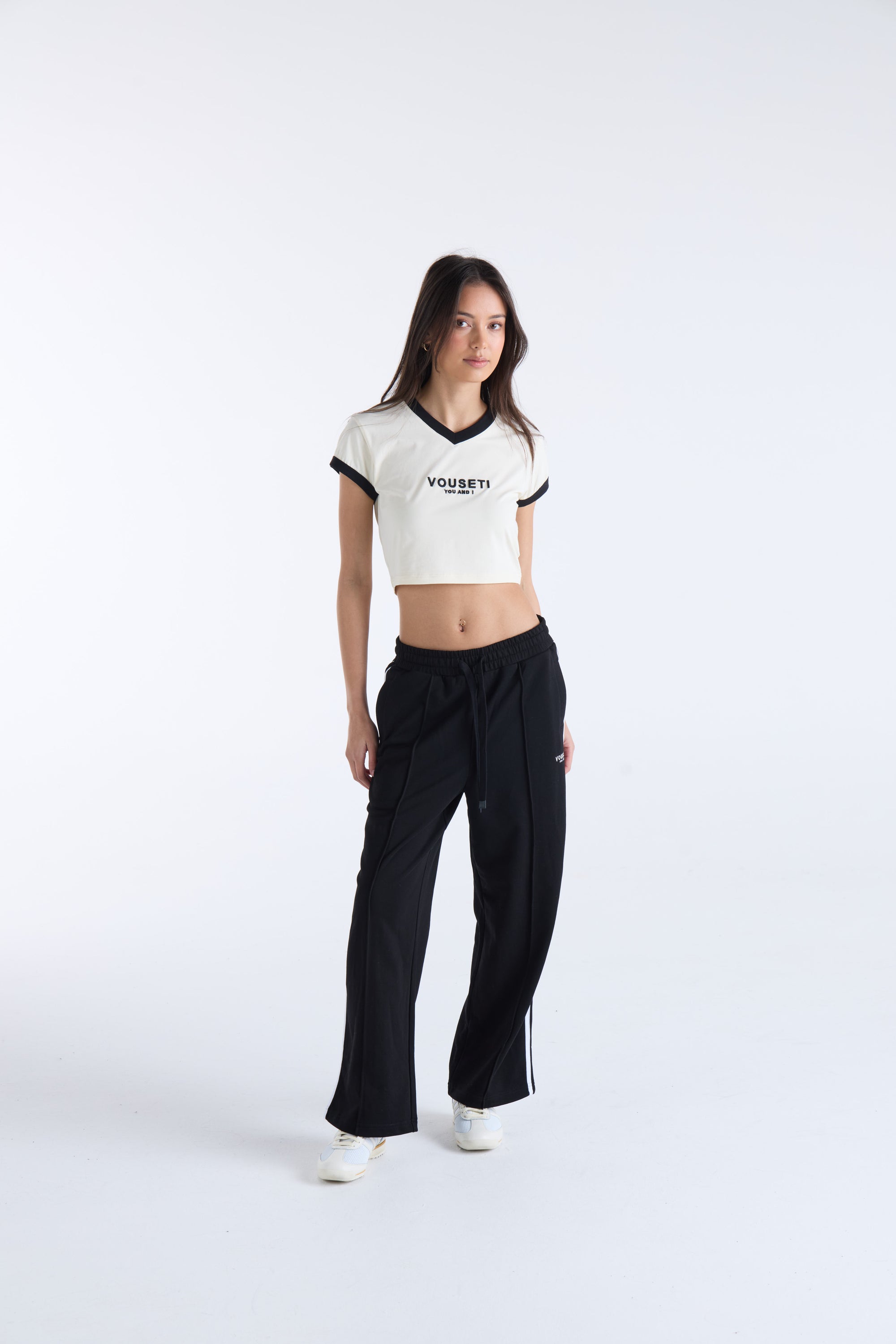 JOURNEY CROP TEE - Cream
