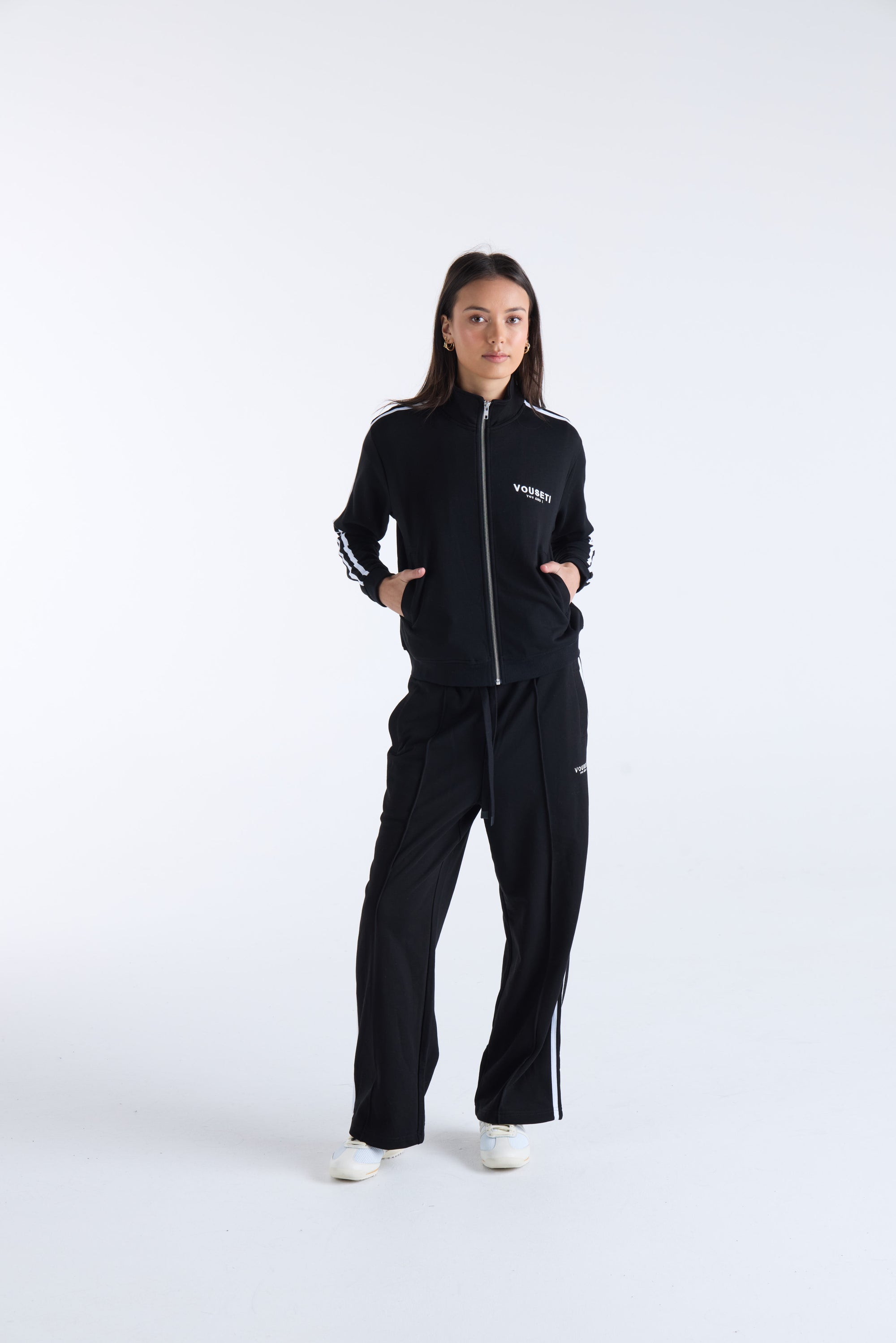 VISION ZIP THROUGH SPORTS JACKET - Black