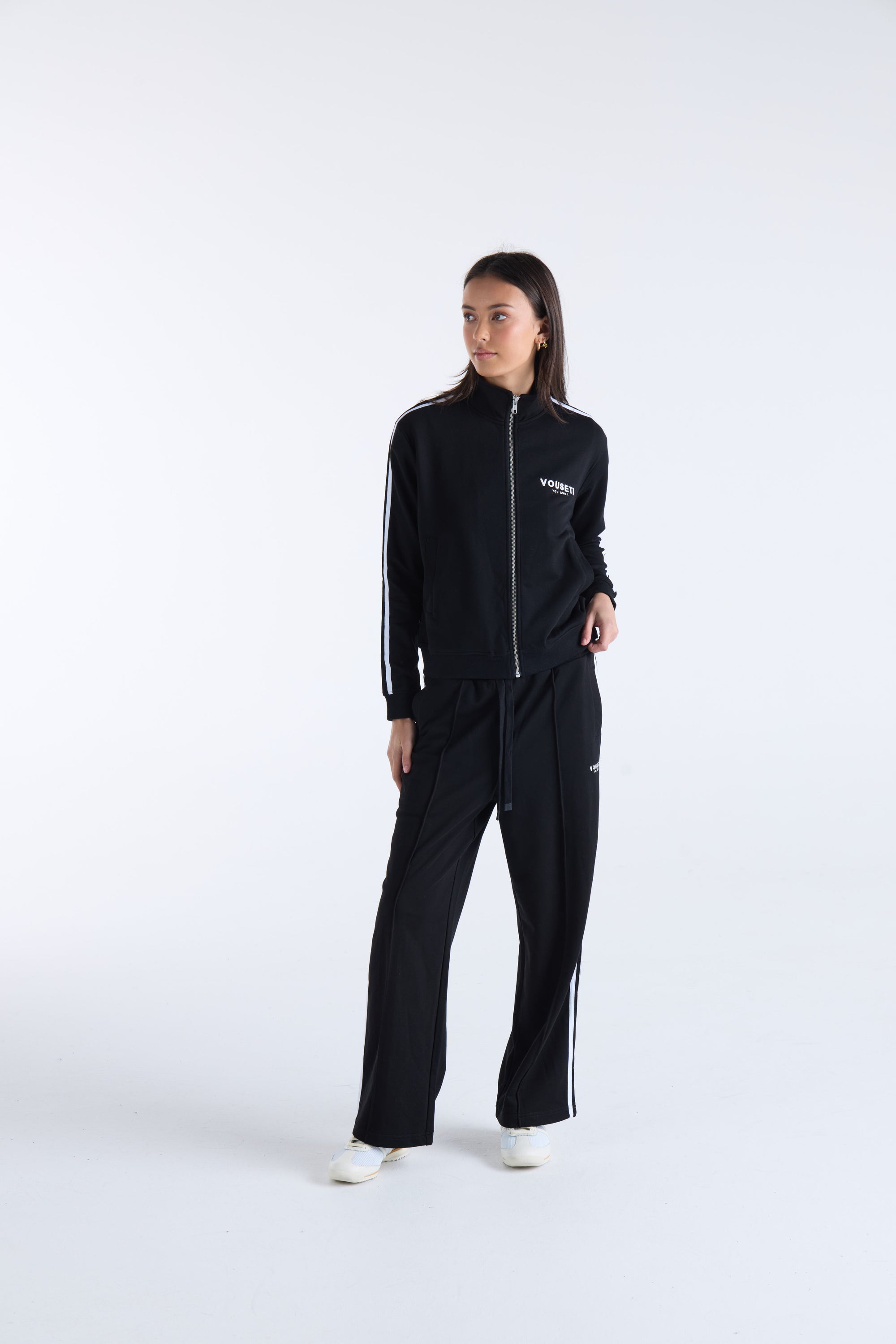 VISION ZIP THROUGH SPORTS JACKET - Black