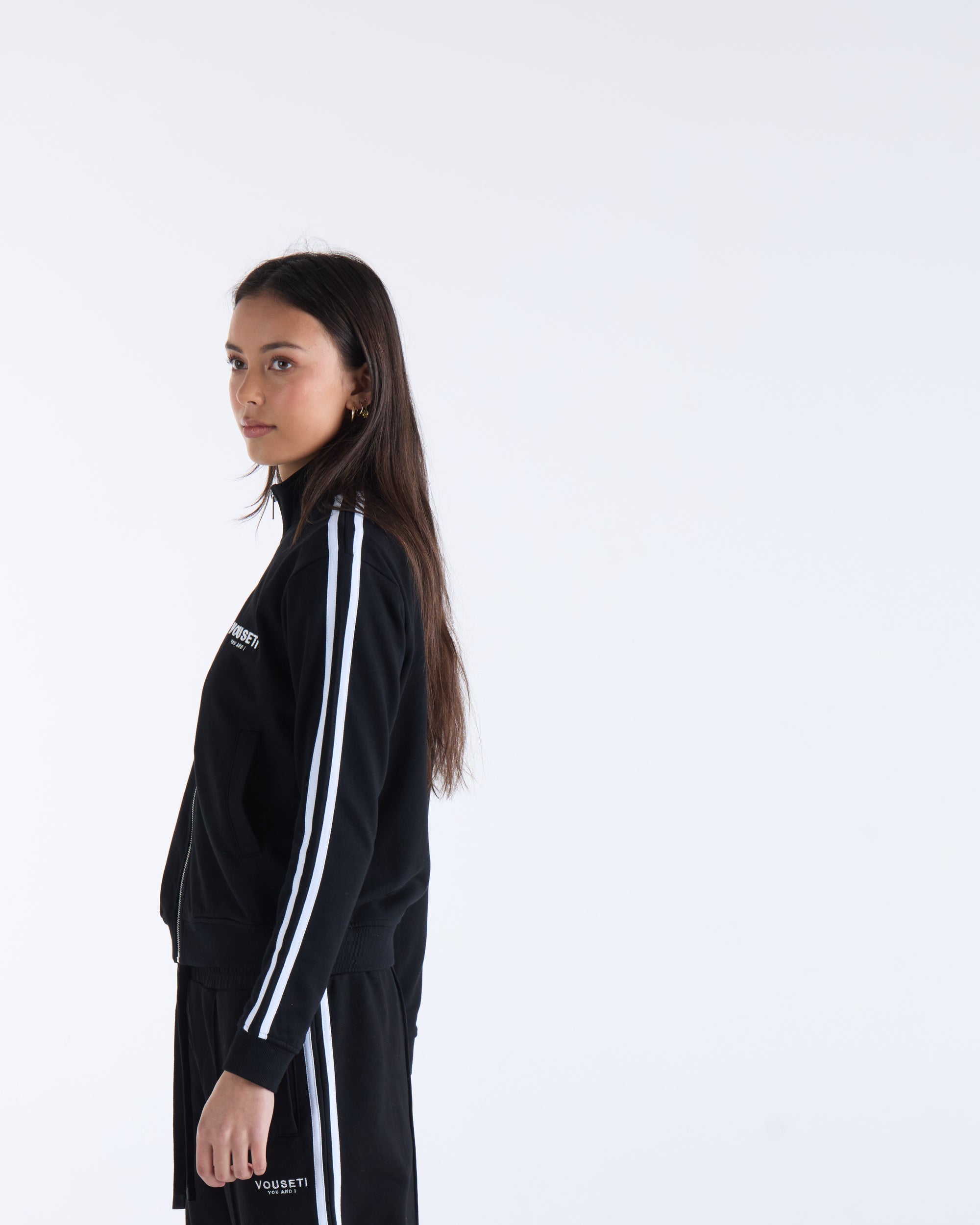 VISION ZIP THROUGH SPORTS JACKET - Black