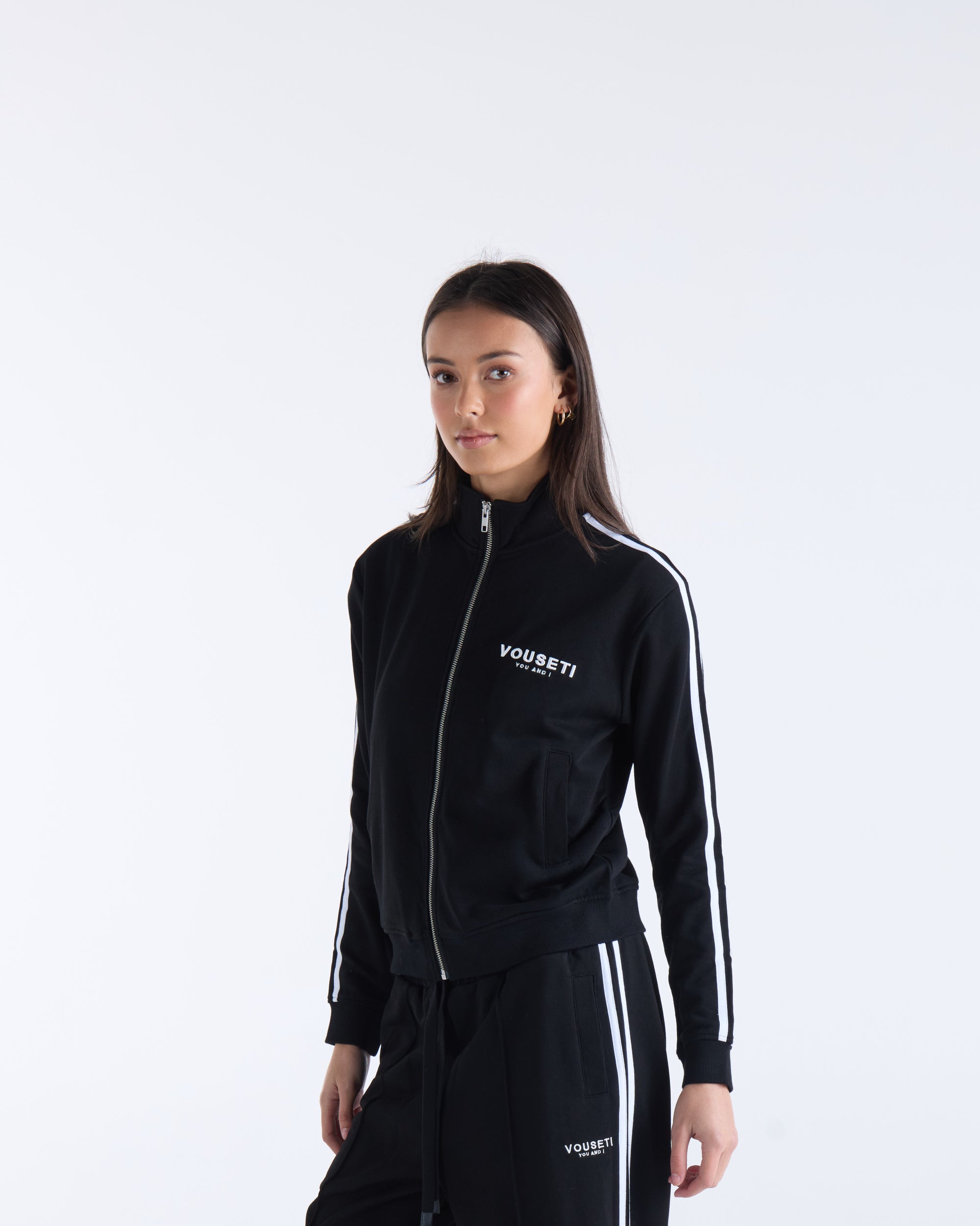 VISION ZIP THROUGH SPORTS JACKET - Black